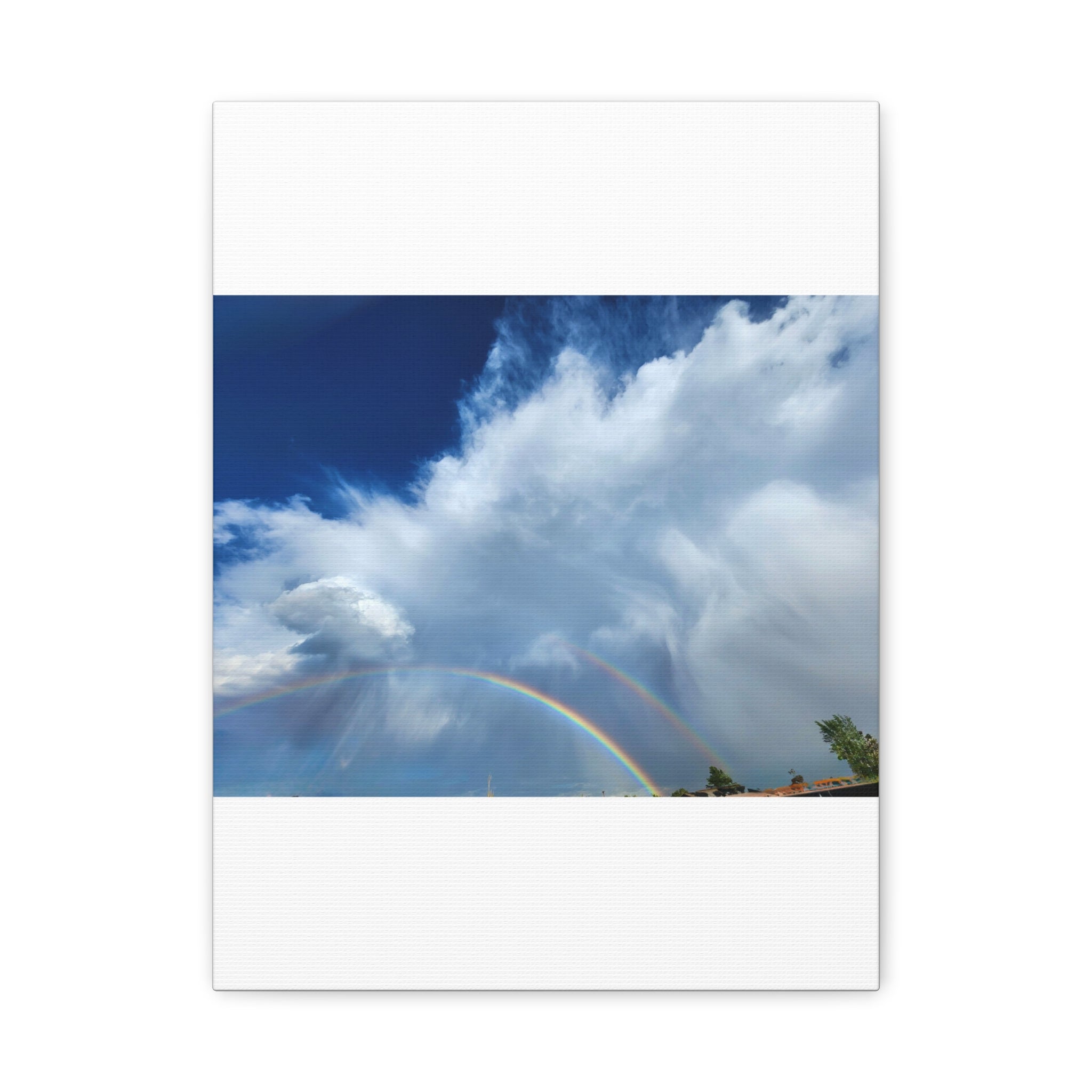 Rainbow Cloud Art Canvas Print, Stretched Wall Decor, Home/Office Art, Gift for Nature Lovers, Gallery Wall Accent
