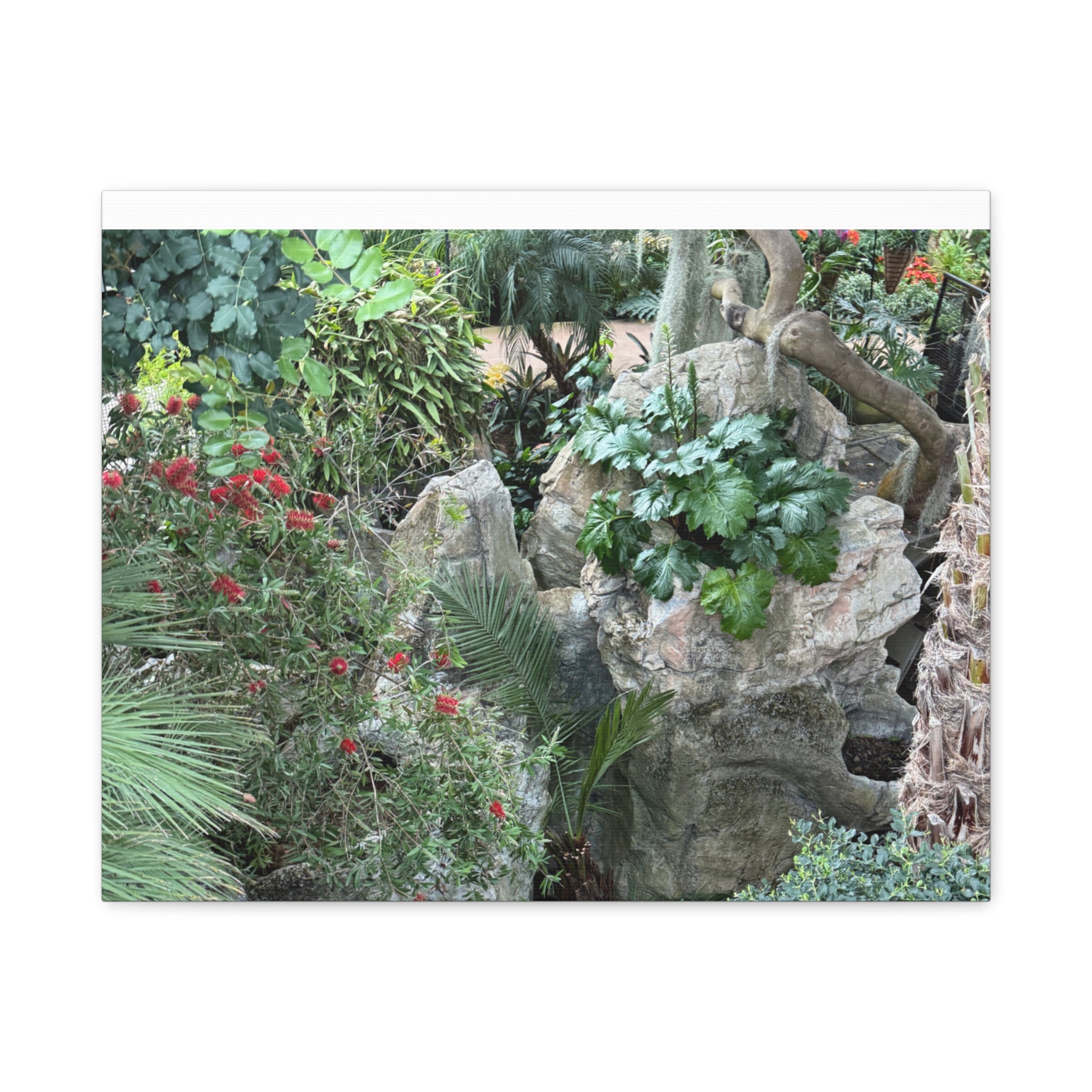 Garden Landscape Canvas Wall Art, Nature Decor, Home Decoration, Gift for Nature Lovers, Eco-Friendly Art, Botanical Wall Decor