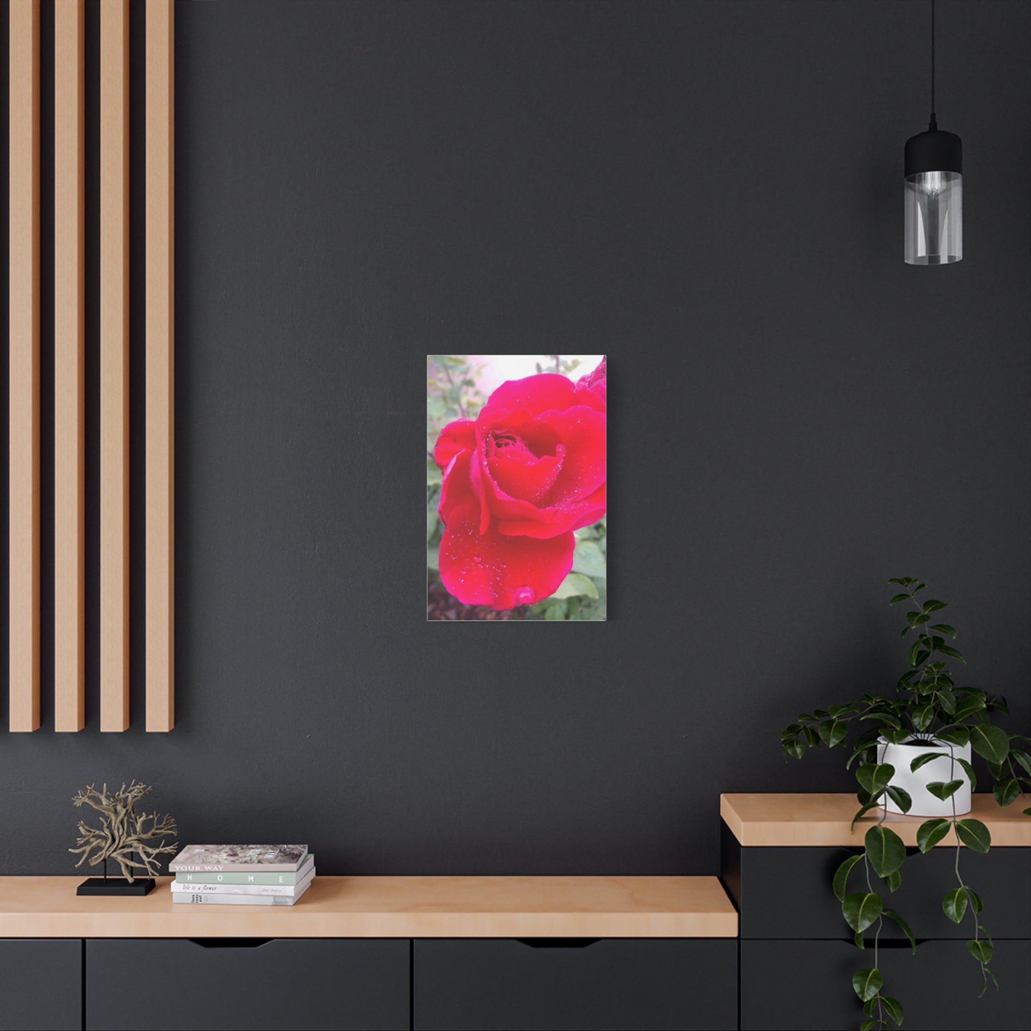Stunning Floral Canvas Print, Home Decor, Wall Art, Gift for Flower Lovers, Red Rose Art, Mother's Day Gift