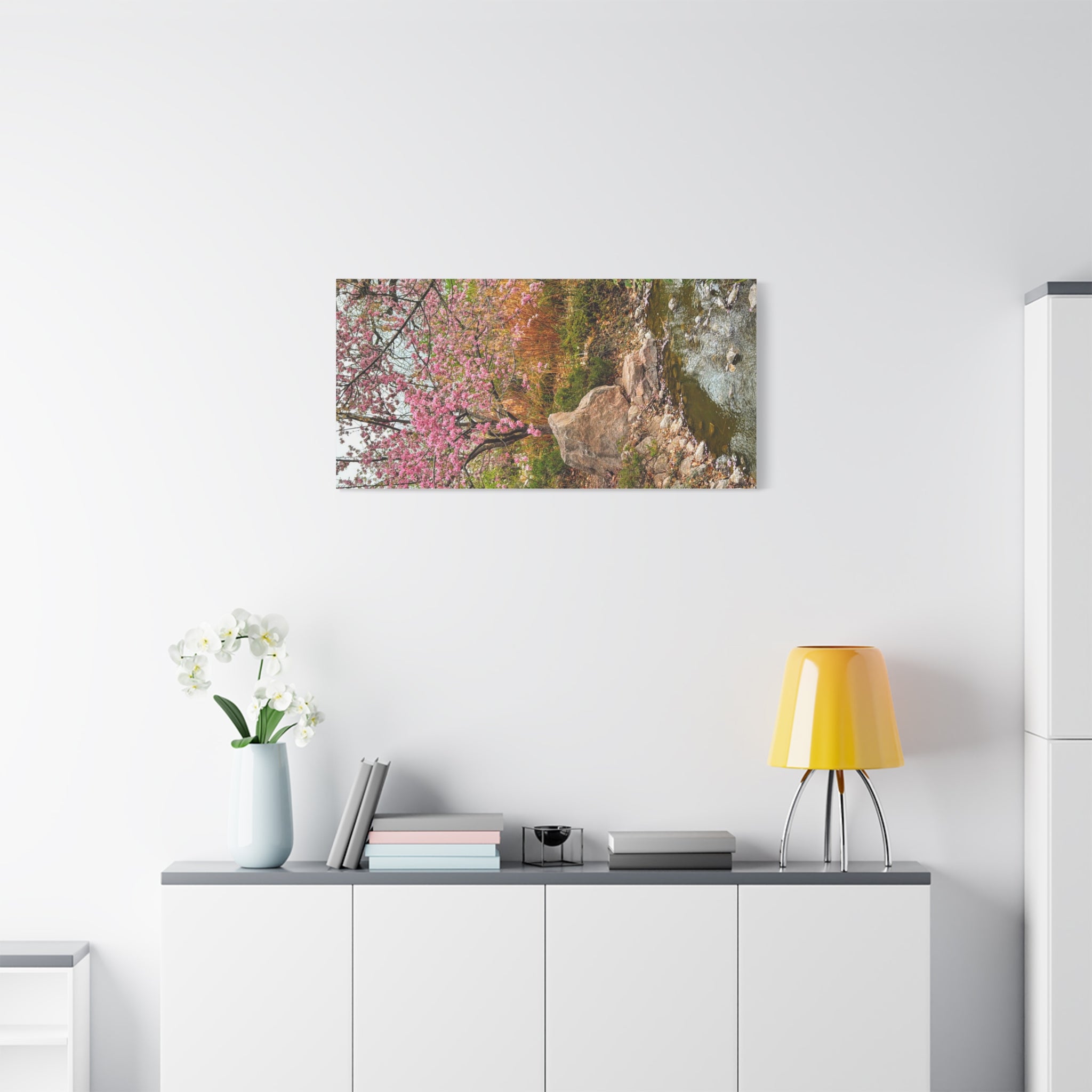 Blossoming Serenity Canvas Print, Floral Wall Art, Nature Decor, Home Aesthetic, Gift Idea for Garden Lovers, Spring Decor