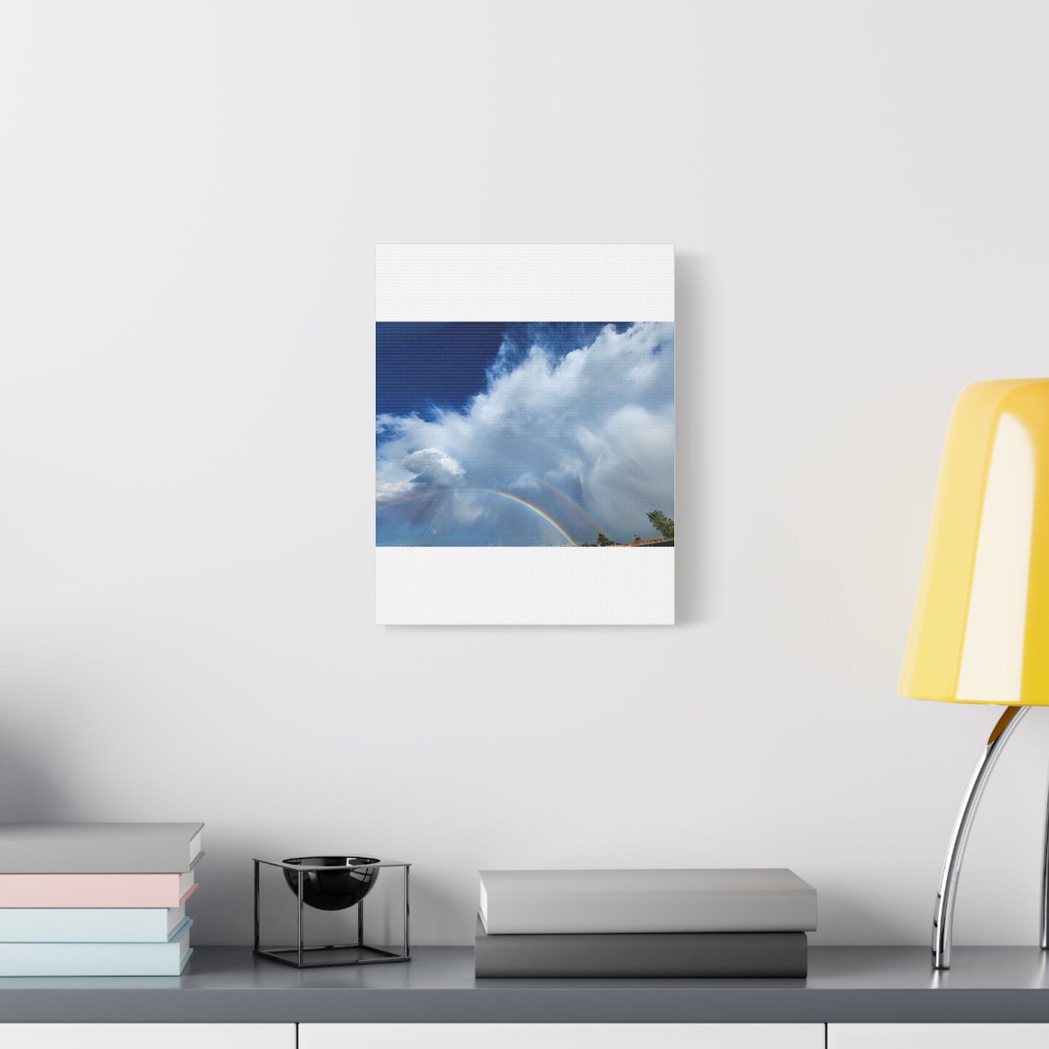 Rainbow Cloud Art Canvas Print, Stretched Wall Decor, Home/Office Art, Gift for Nature Lovers, Gallery Wall Accent