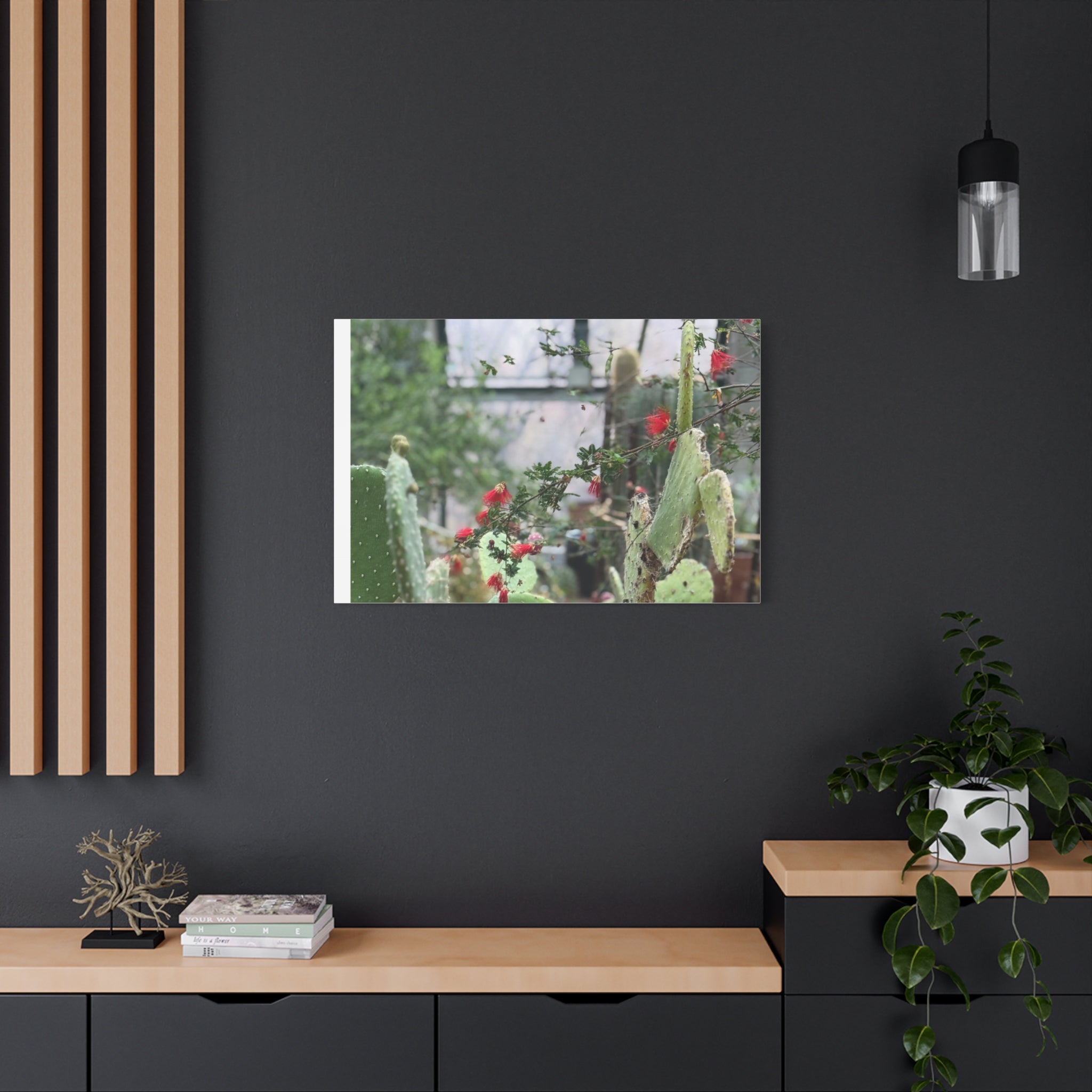 Cactus Wall Art Print, Nature Home Decor, Bohemian Style Artwork, Botanical Gift, Succulent Canvas