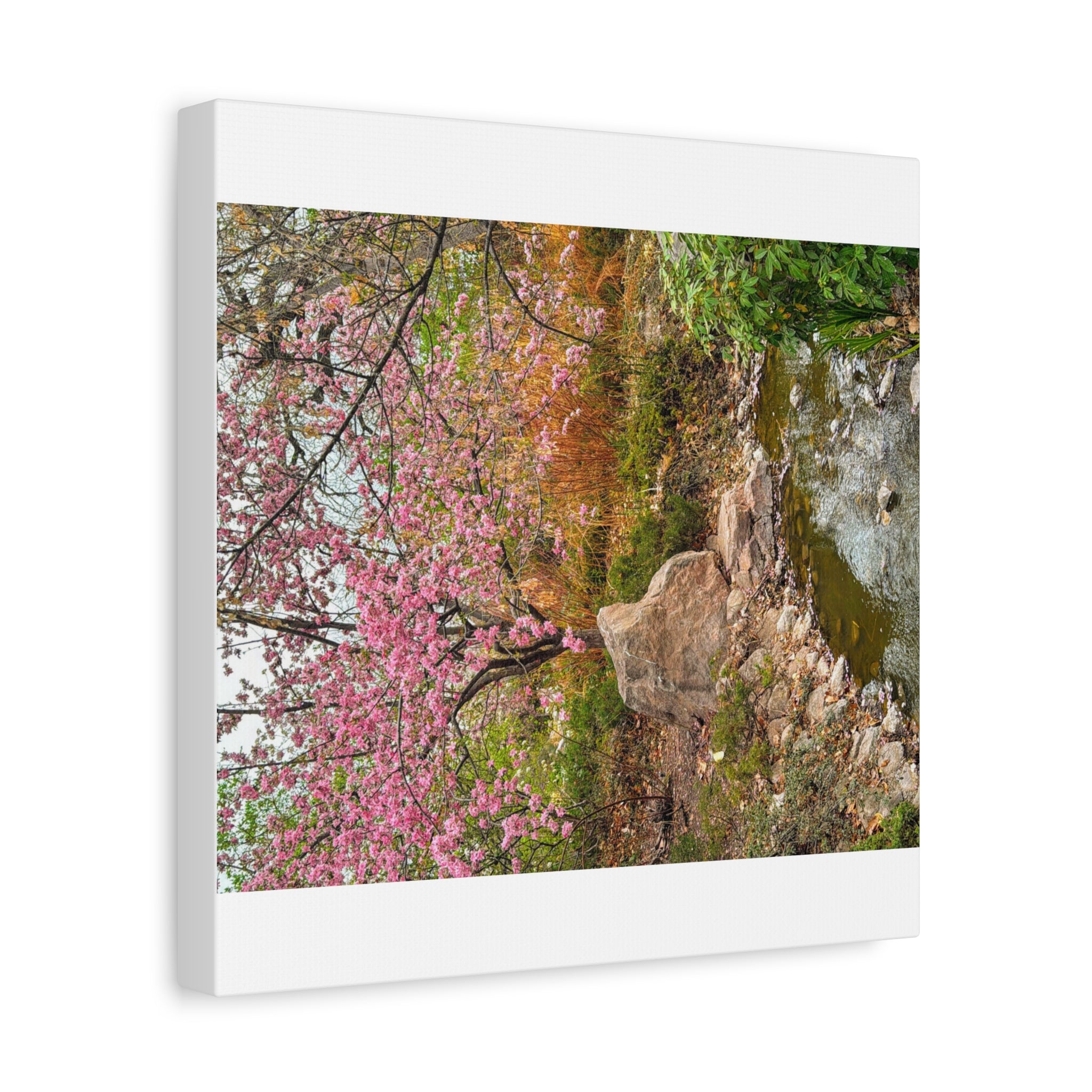 Blossoming Serenity Canvas Print, Floral Wall Art, Nature Decor, Home Aesthetic, Gift Idea for Garden Lovers, Spring Decor