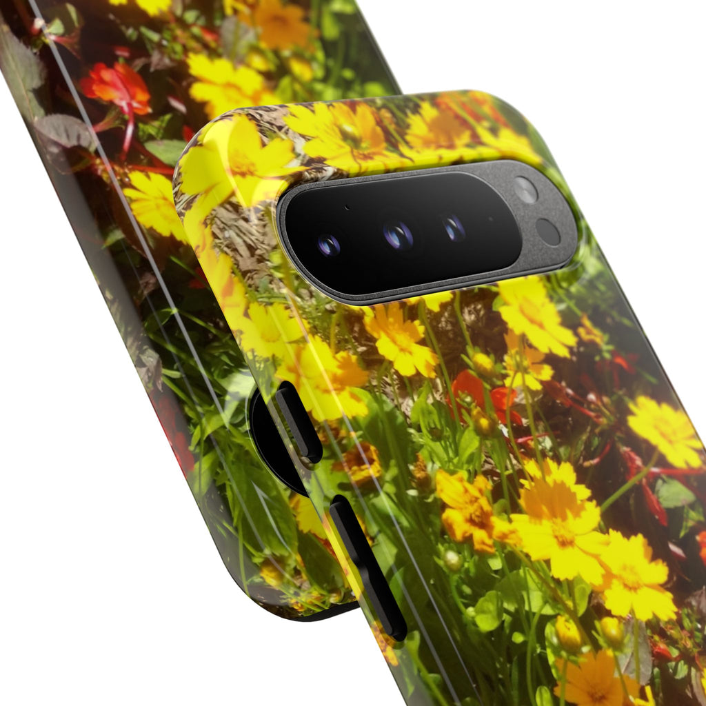 Floral Phone Case - Tough Cases with Vibrant Yellow Flowers, Protective Floral Cover, Spring Decor, Gift Idea for Nature Lovers, [...]
