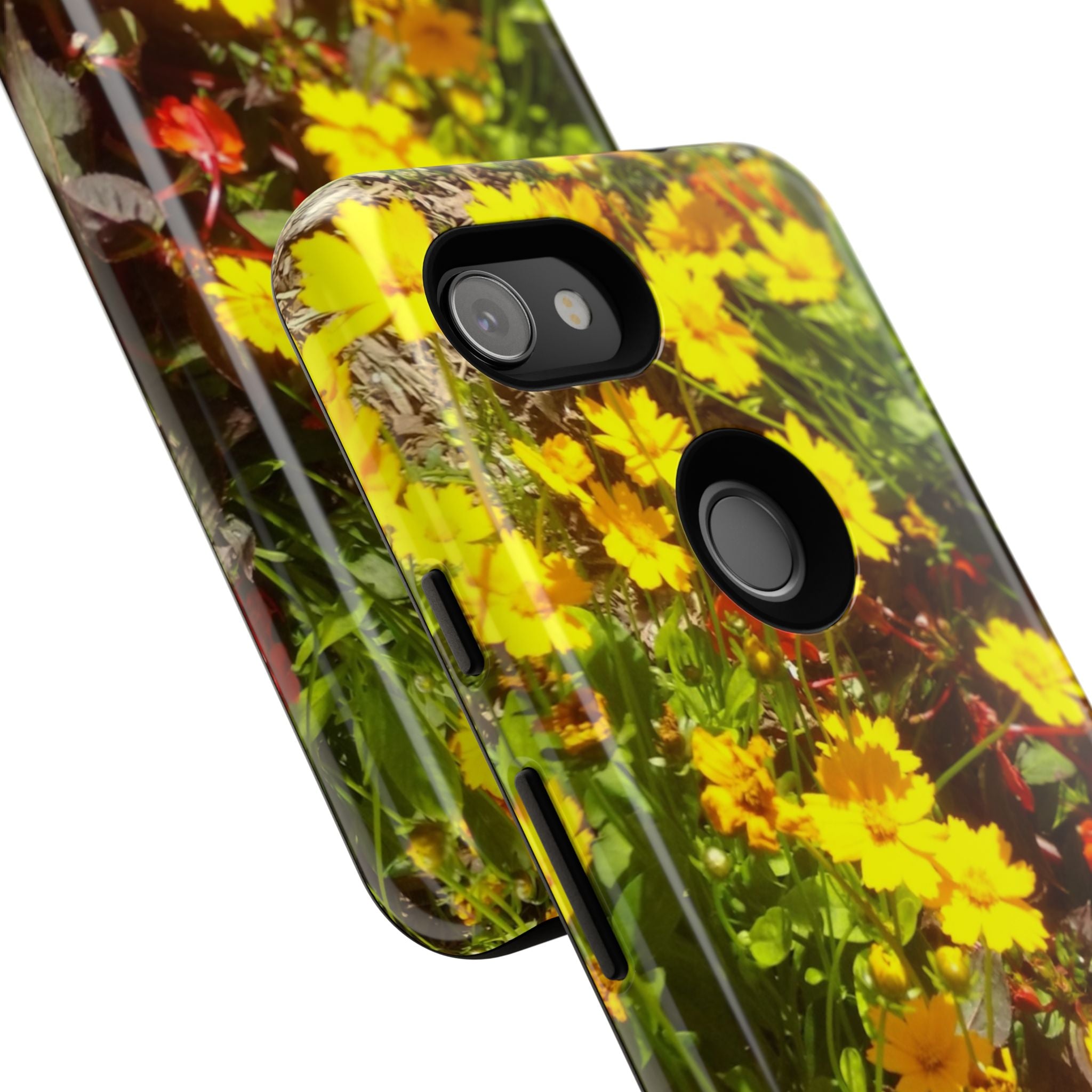 Floral Phone Case - Tough Cases with Vibrant Yellow Flowers, Protective Floral Cover, Spring Decor, Gift Idea for Nature Lovers, [...]
