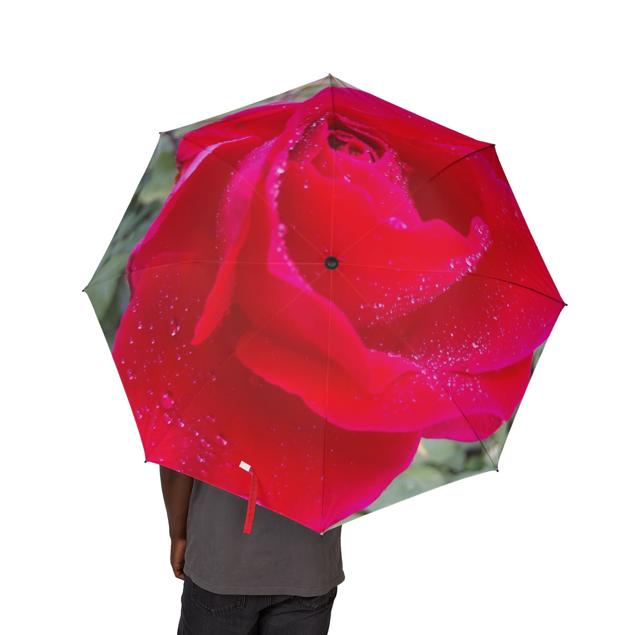Vibrant Rose Print Umbrella, Floral Umbrella, Women's Accessories, Unique Gifts, Colorful Rain Gear, Stylish Rain Protection
