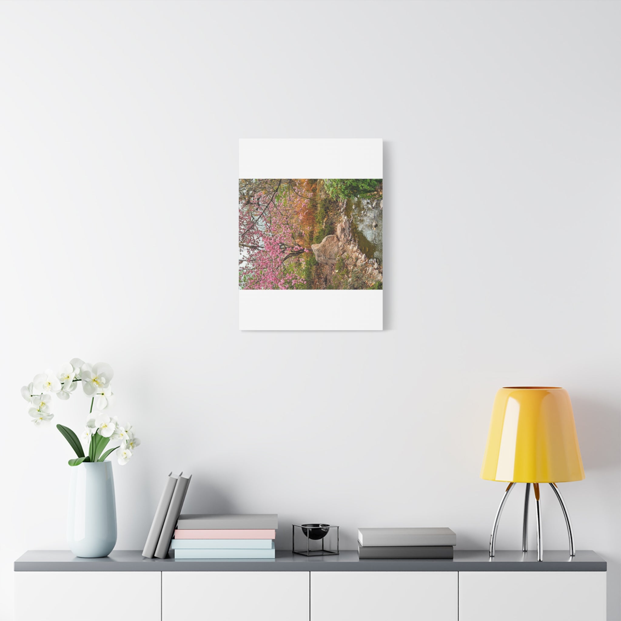 Blossoming Serenity Canvas Print, Floral Wall Art, Nature Decor, Home Aesthetic, Gift Idea for Garden Lovers, Spring Decor