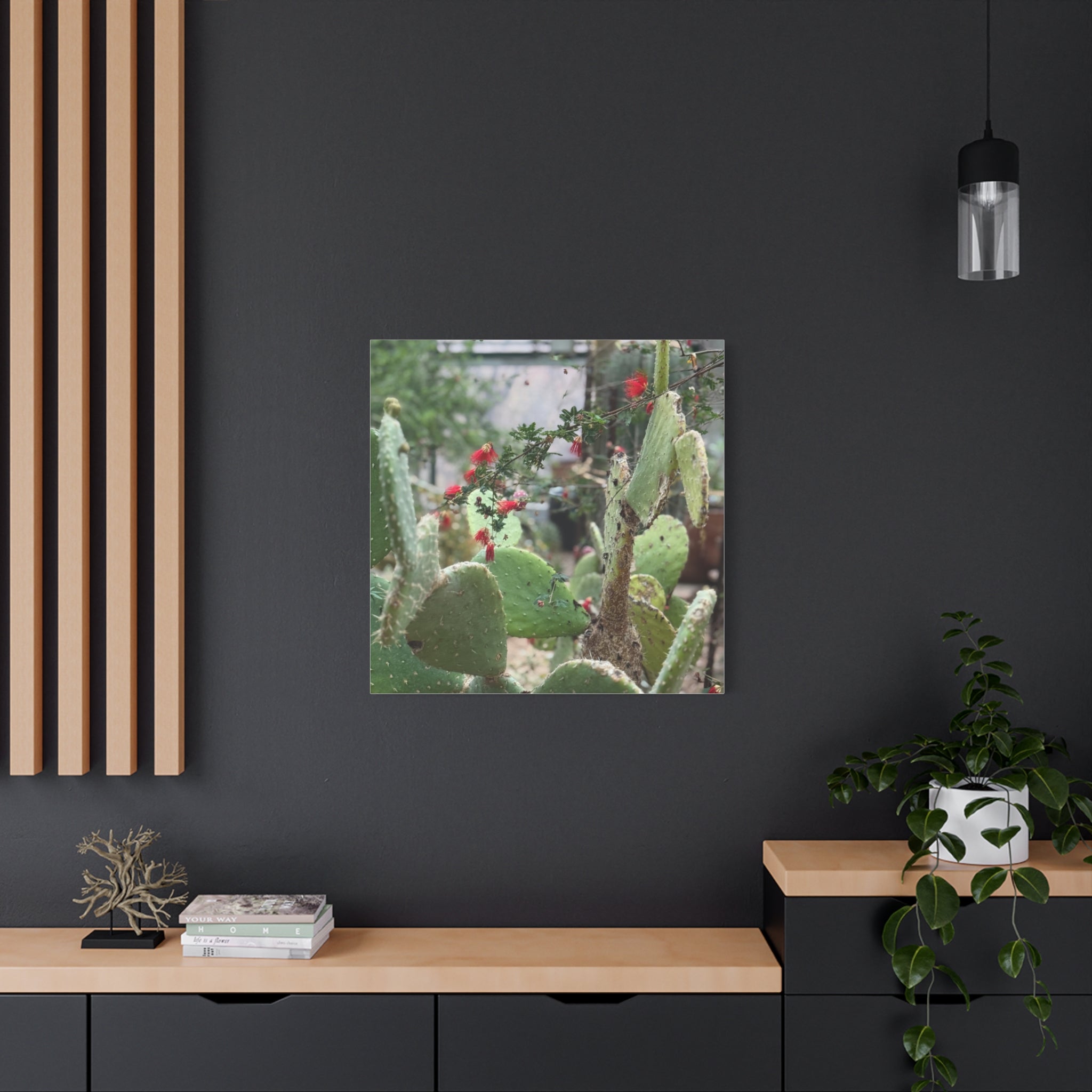 Cactus Artwork Print, Botanical Wall Decor, Succulent Canvas, Nature Lover Gift, Home Decoration