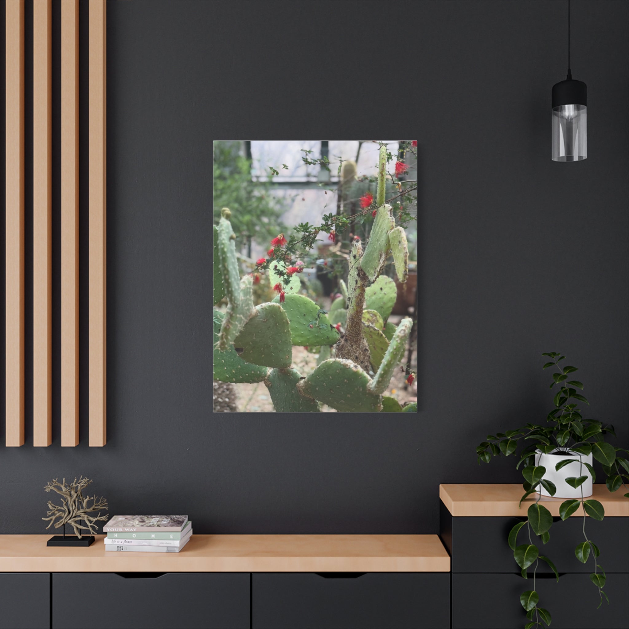 Cactus Artwork Print, Botanical Wall Decor, Succulent Canvas, Nature Lover Gift, Home Decoration