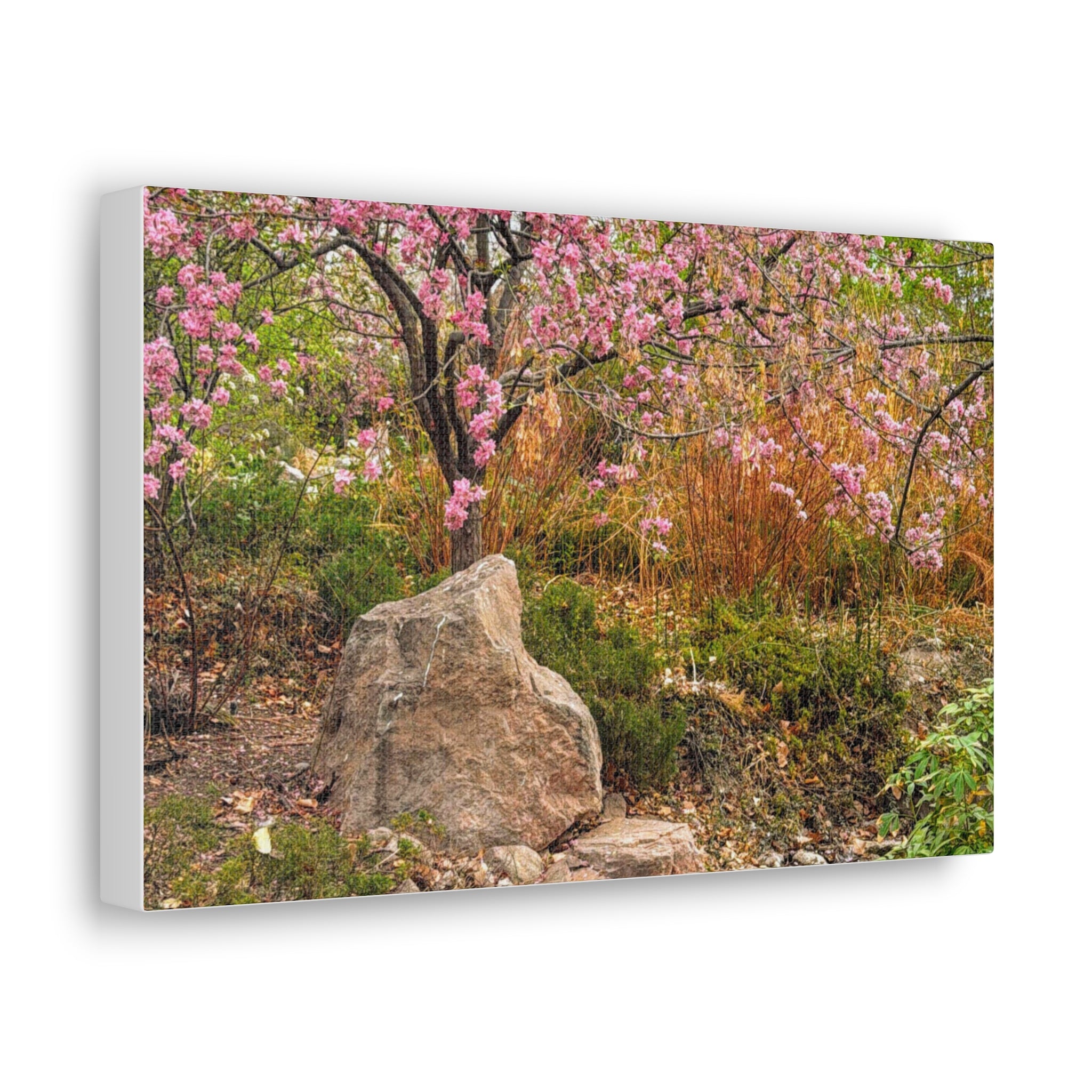 Canvas Wall Art, Floral Landscape Print, Home Decor, Gift for Nature Lovers, Spring Decor, Wall Art for Living Room