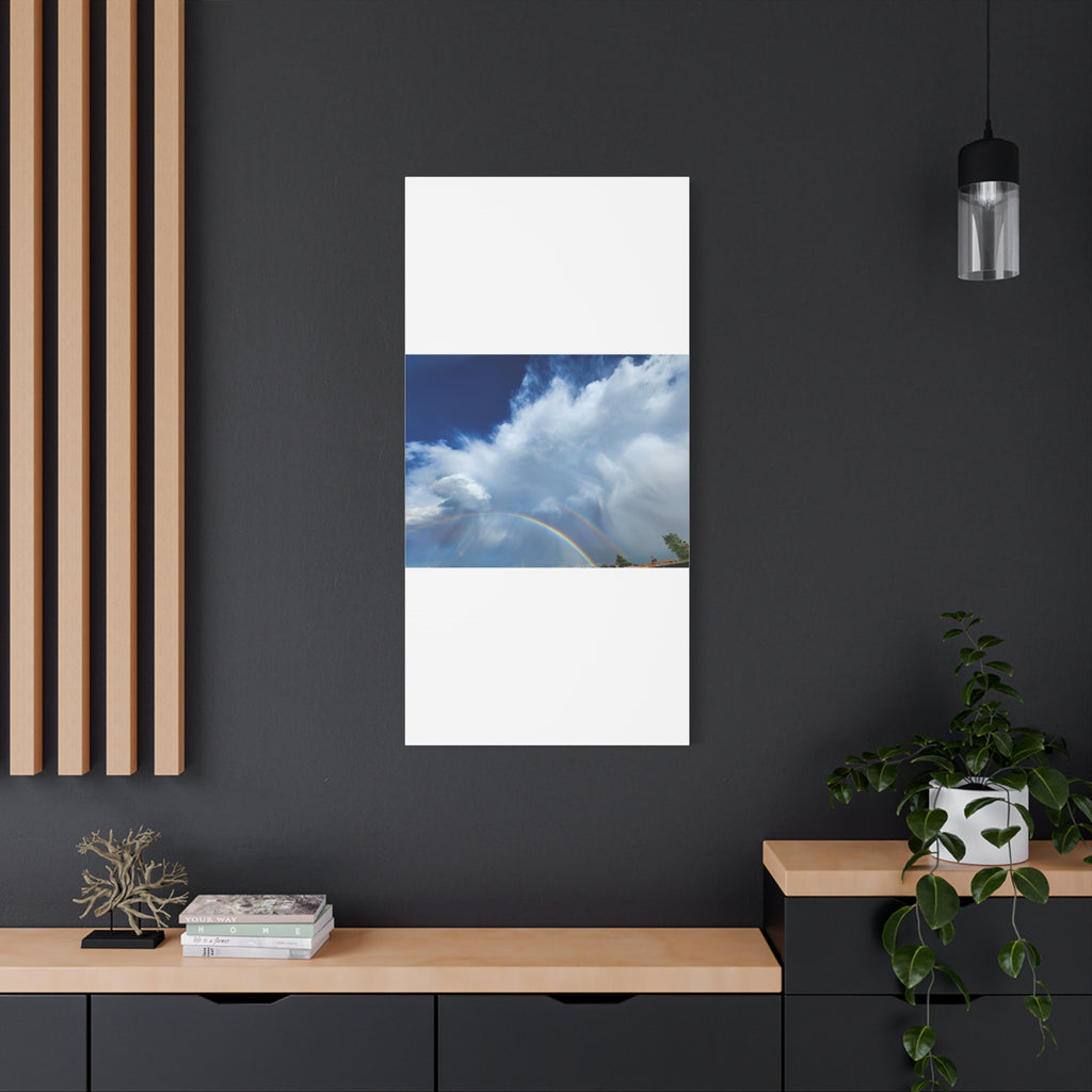 Rainbow Cloud Art Canvas Print, Stretched Wall Decor, Home/Office Art, Gift for Nature Lovers, Gallery Wall Accent
