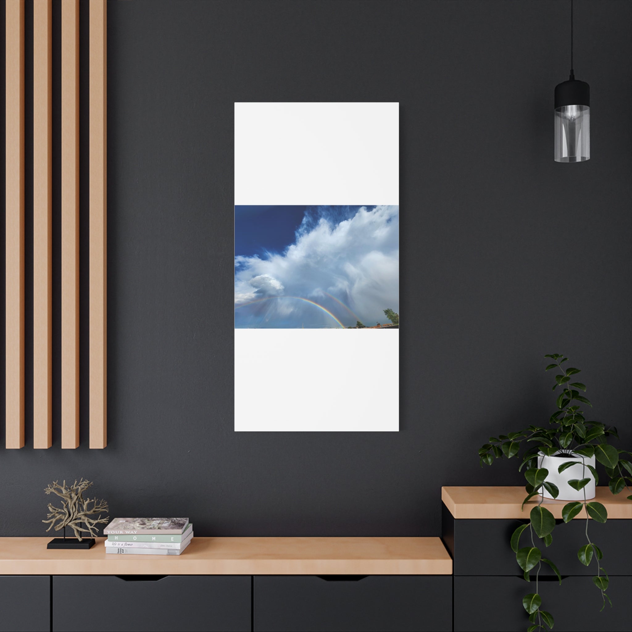 Rainbow Cloud Art Canvas Print, Stretched Wall Decor, Home/Office Art, Gift for Nature Lovers, Gallery Wall Accent