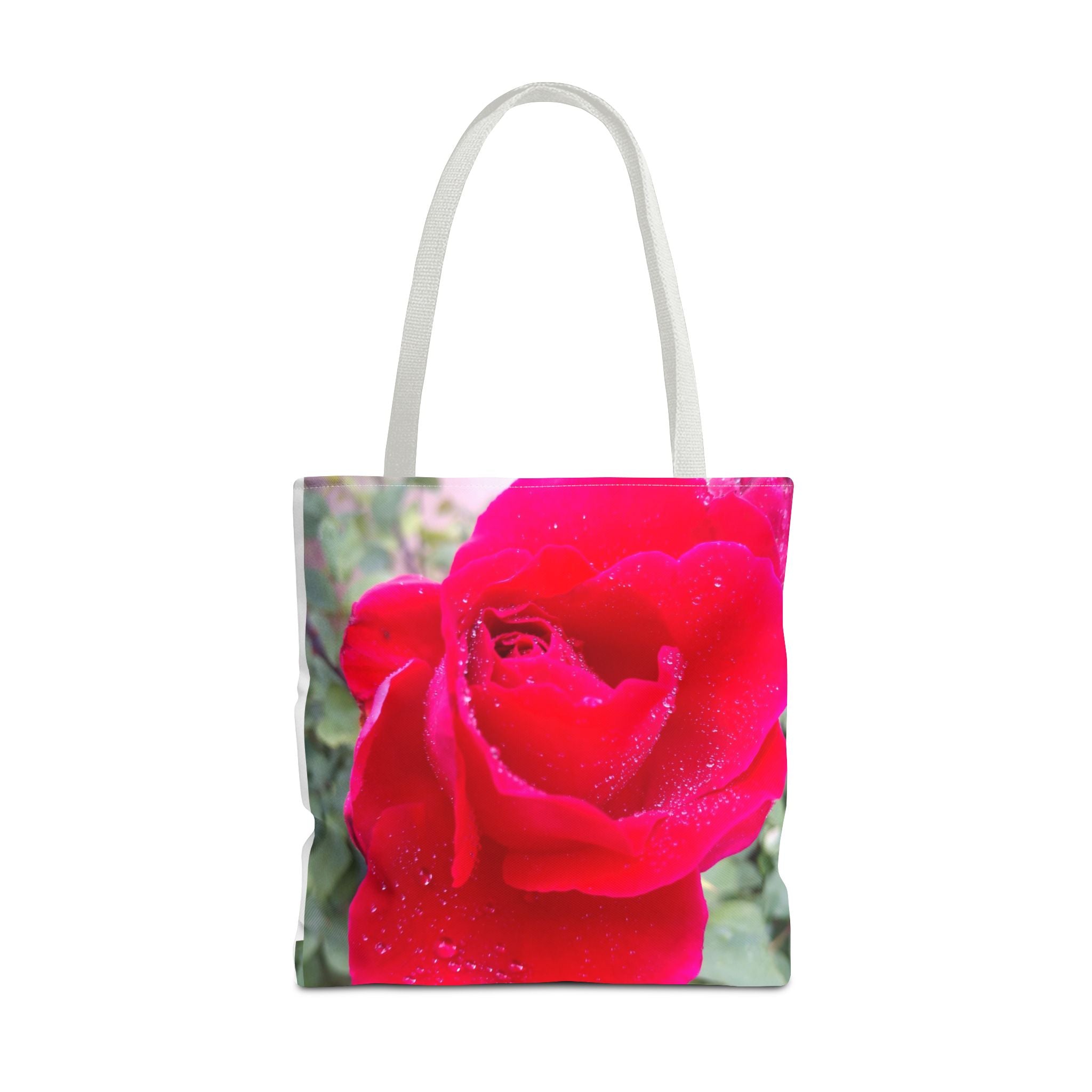Vibrant Floral Tote Bag - Eco-Friendly Canvas, Perfect for Shopping, Beach Days, or Gift Giving - Rose Design