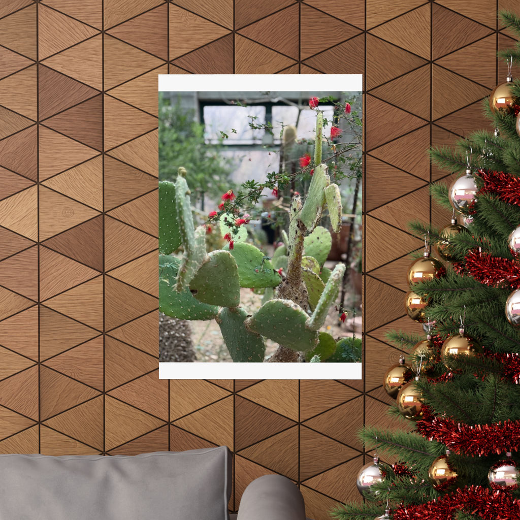 Cactus Wall Art Poster, Botanical Decor, Vertical Matte Print, Nature Lover Gift, Home Gallery Decoration