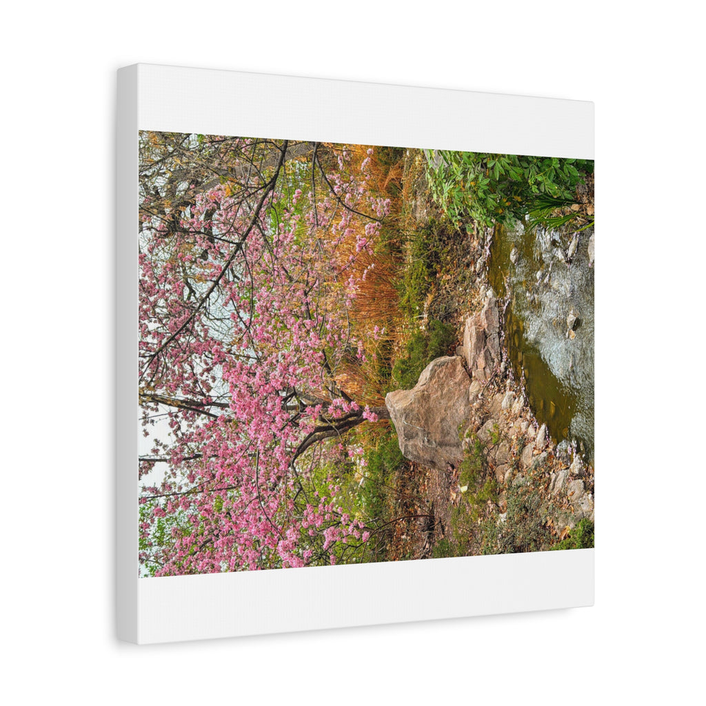 Blossoming Serenity Canvas Print, Floral Wall Art, Nature Decor, Home Aesthetic, Gift Idea for Garden Lovers, Spring Decor