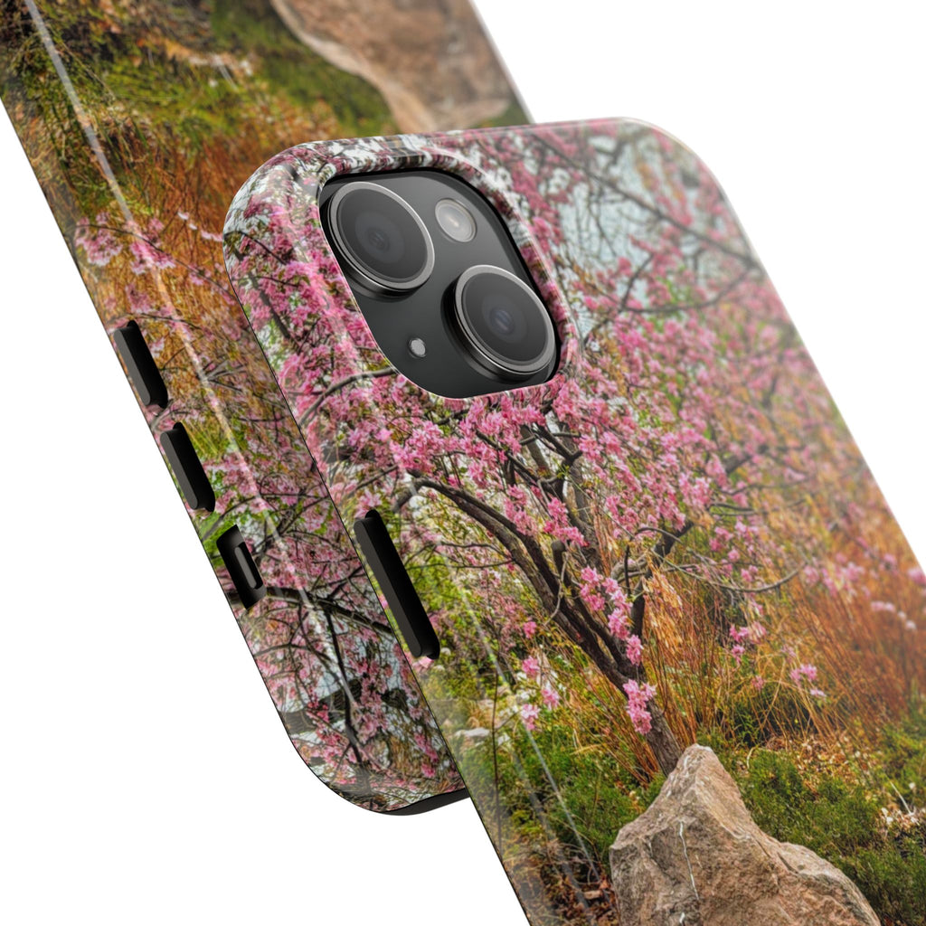 Cherry Blossom Tough Phone Cases - Nature Lover Gift, Floral Phone Accessories, Spring Decor, Custom Cases, Outdoor Adventure