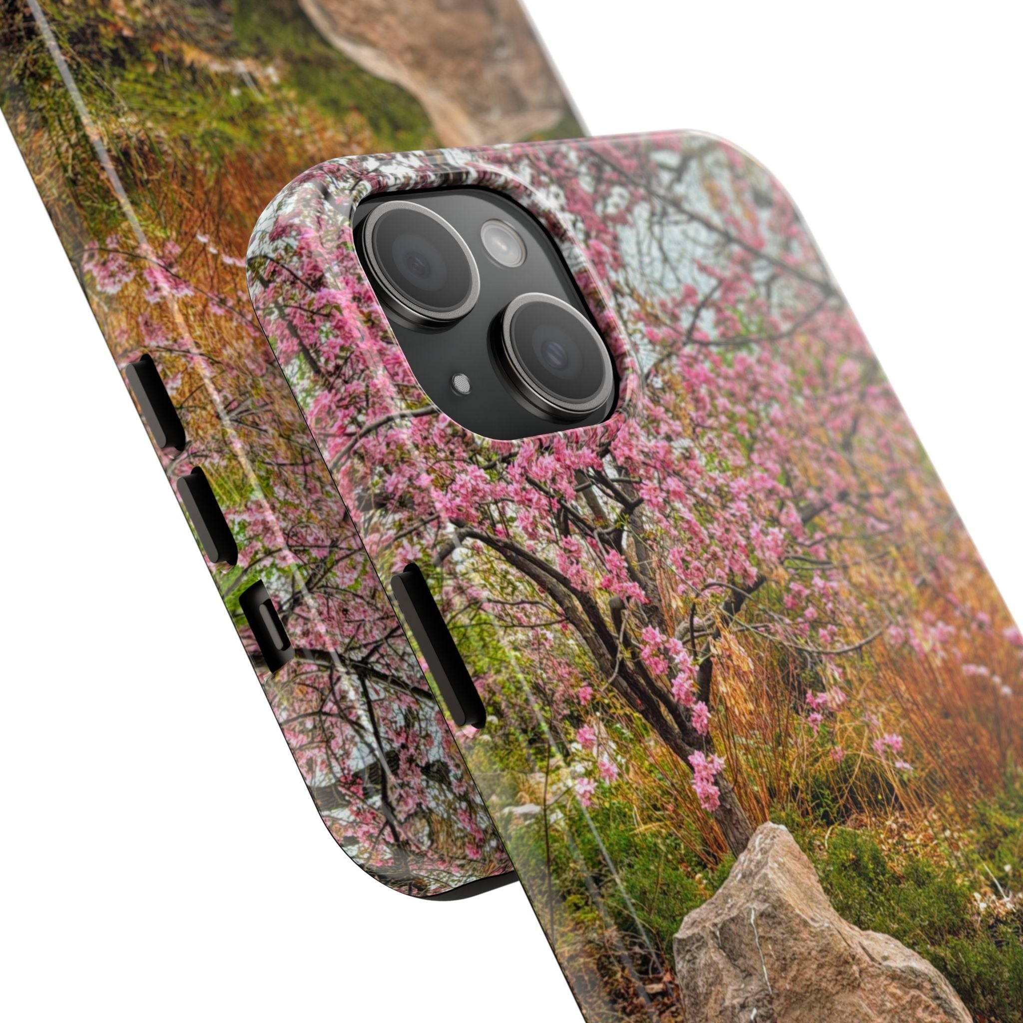 Cherry Blossom Tough Phone Cases - Nature Lover Gift, Floral Phone Accessories, Spring Decor, Custom Cases, Outdoor Adventure