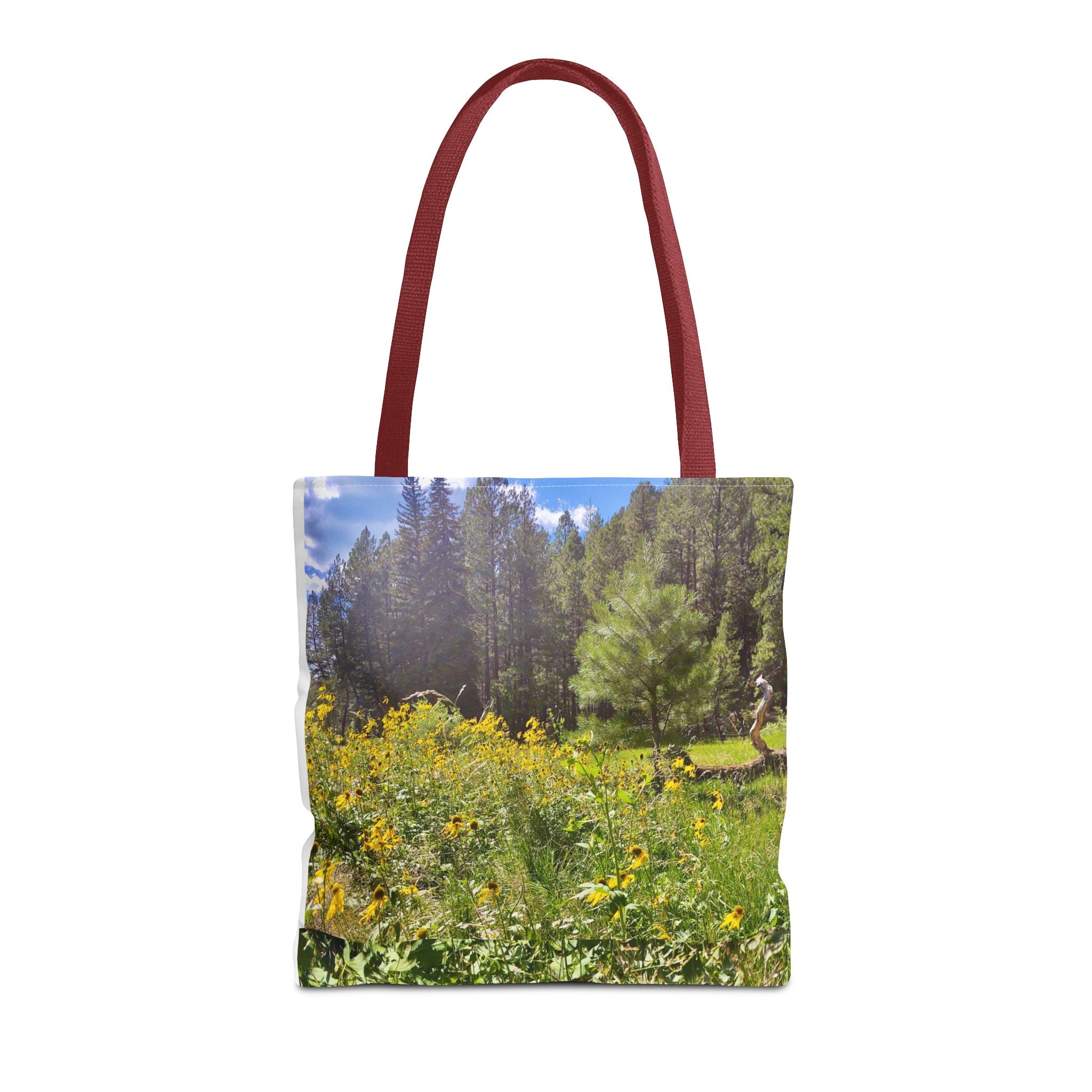 Nature-Inspired Tote Bag, Eco-Friendly Shopping Bag, Flower Print Purse, Gift for Nature Lovers, Summer Picnic Carrier