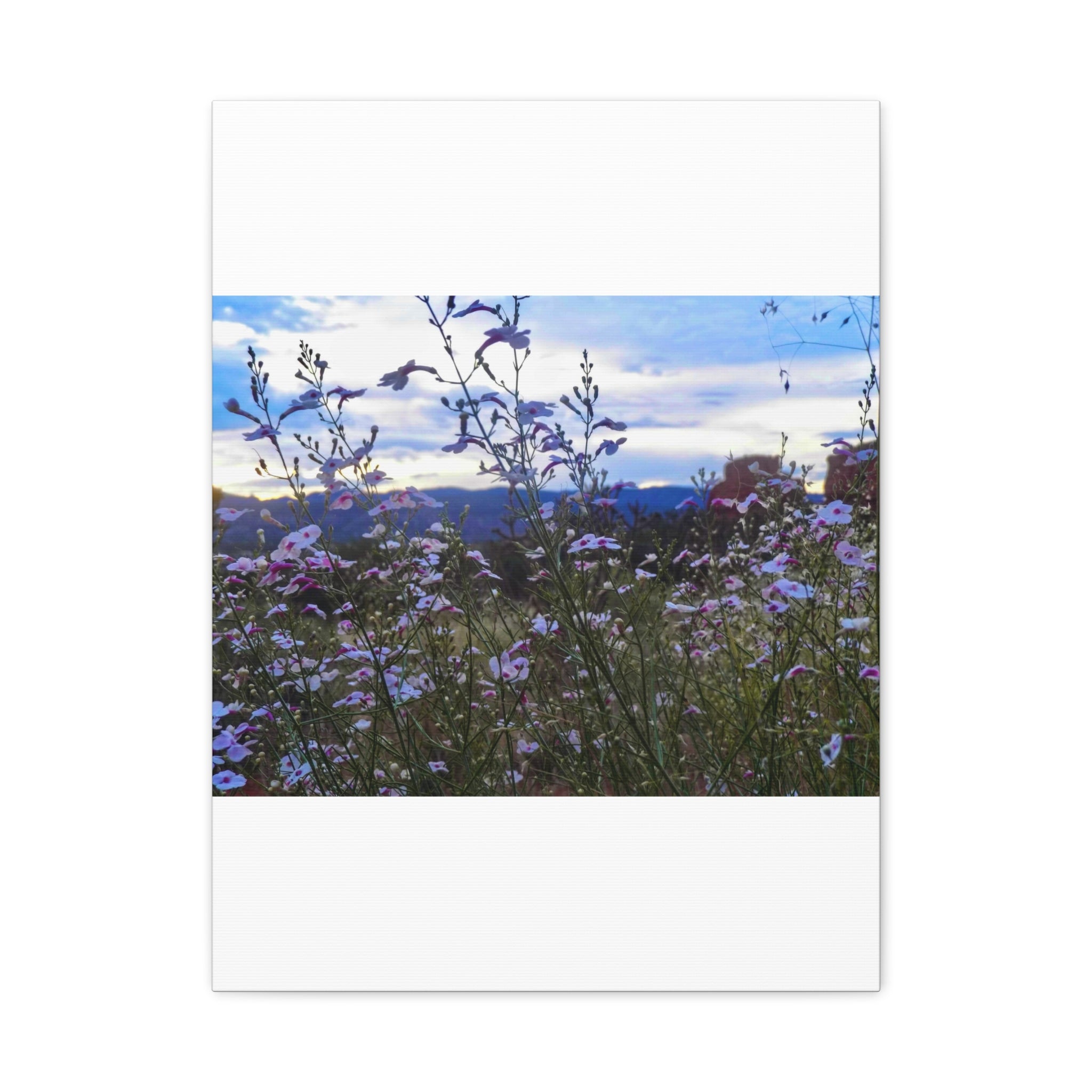 Floral Wall Art Canvas, Nature-Inspired Home Decor, Flower Print, Rustic Living Room, Gift for Gardeners, Boho Wall Art