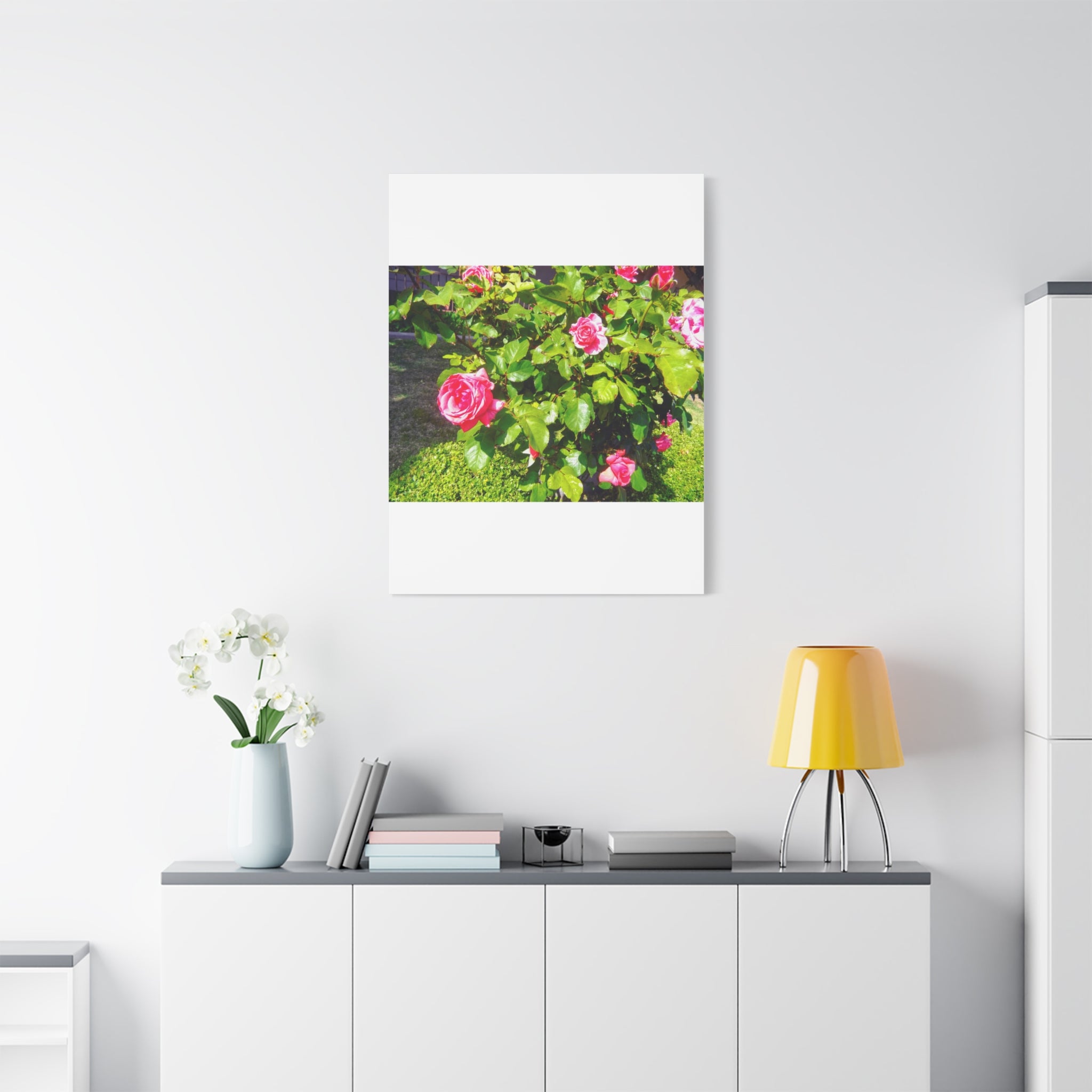 Floral Canvas Wall Art, Pink Rose Decor, Home Gallery Piece, Flower Photography, Garden Wall Decor, Floral Print
