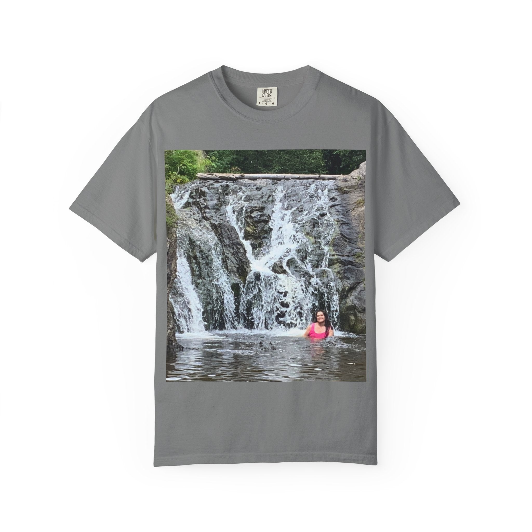 Nature-Inspired Unisex T-Shirt, Waterfall Tee, Outdoor Adventure Shirt, Casual Summer Top, Eco-Friendly Gift