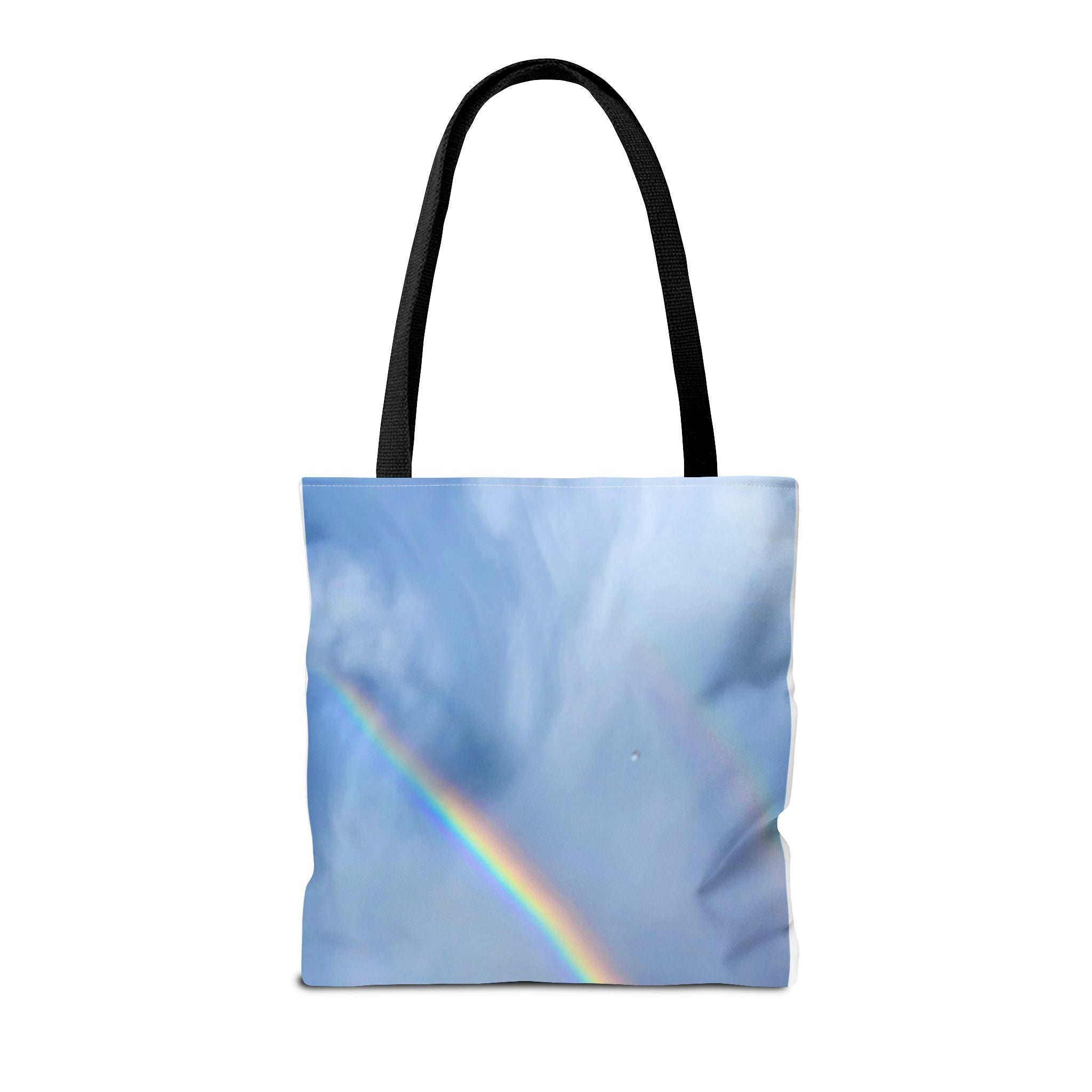 Rainbow Sky Tote Bag, Colorful Beach Bag, Reusable Shopping Tote, Summer Travel Accessory, Perfect Gift for Nature Lovers