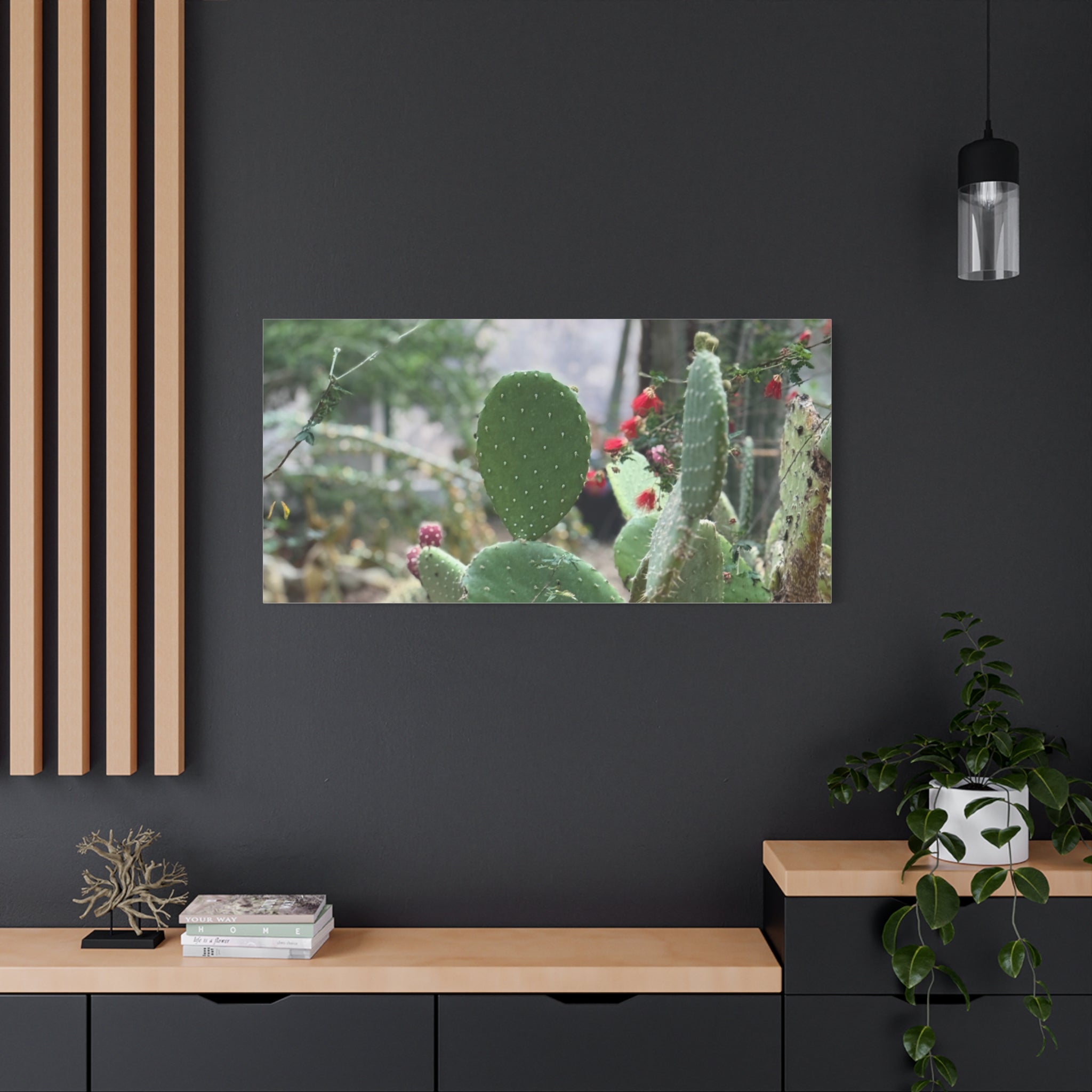 Cactus Matte Canvas Wall Art, Nature Decor, Southwestern Room Design, Green Plant Prints, Home and Office Wall Decor