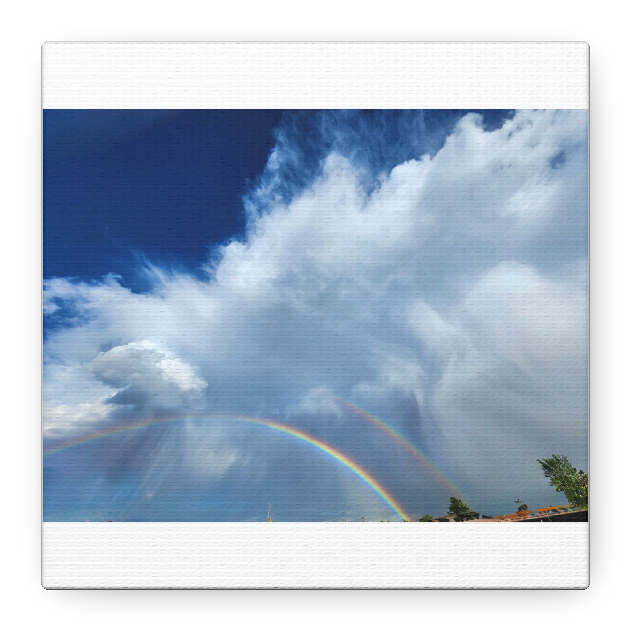 Rainbow Cloud Art Canvas Print, Stretched Wall Decor, Home/Office Art, Gift for Nature Lovers, Gallery Wall Accent