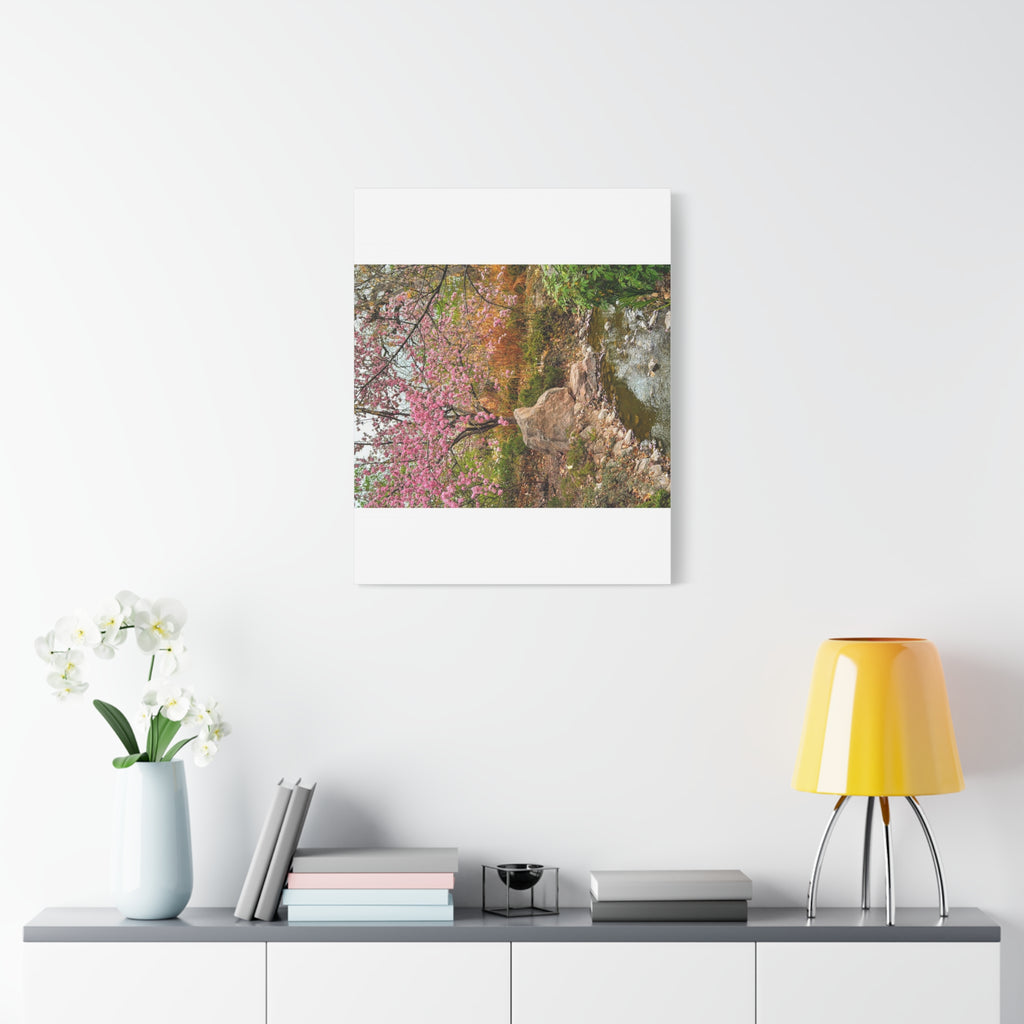 Blossoming Serenity Canvas Print, Floral Wall Art, Nature Decor, Home Aesthetic, Gift Idea for Garden Lovers, Spring Decor