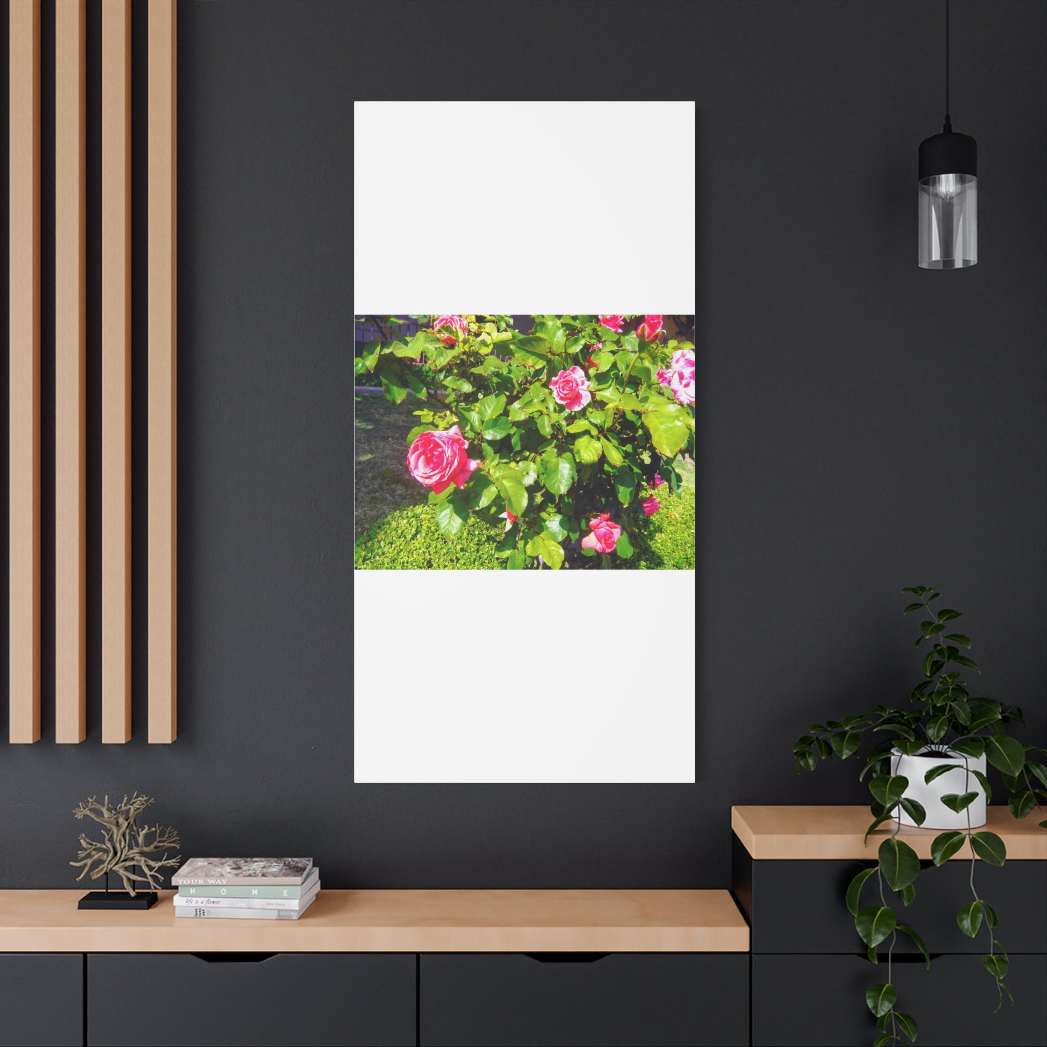 Floral Canvas Wall Art, Pink Rose Decor, Home Gallery Piece, Flower Photography, Garden Wall Decor, Floral Print