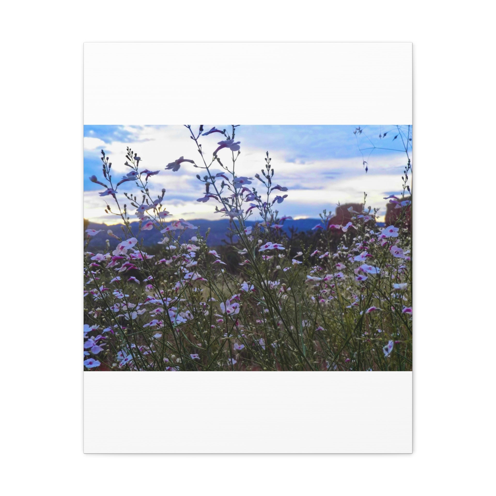 Floral Wall Art Canvas, Nature-Inspired Home Decor, Flower Print, Rustic Living Room, Gift for Gardeners, Boho Wall Art