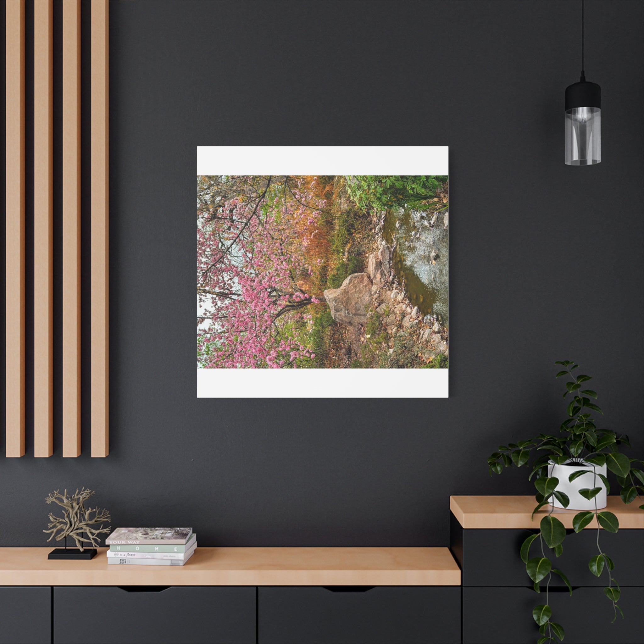 Blossoming Serenity Canvas Print, Floral Wall Art, Nature Decor, Home Aesthetic, Gift Idea for Garden Lovers, Spring Decor