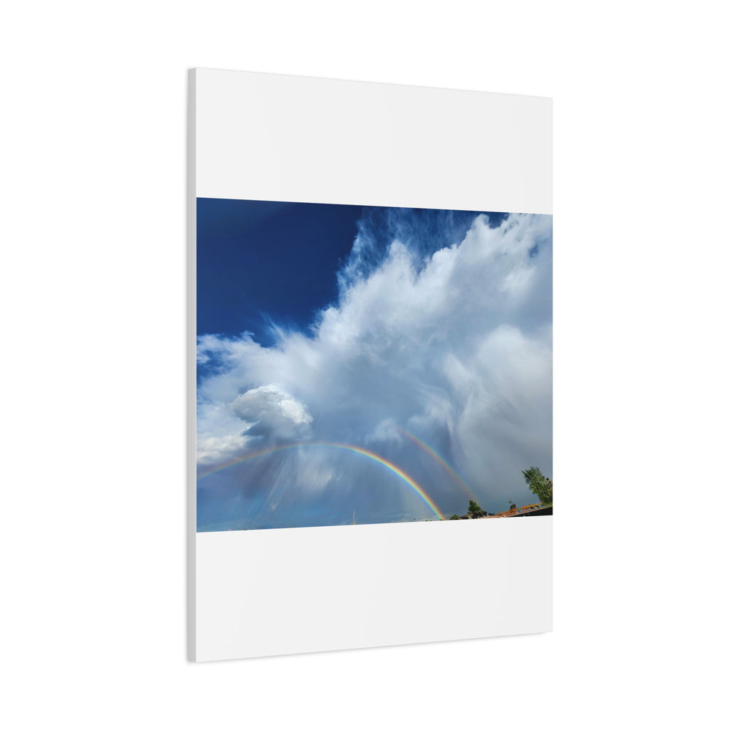 Rainbow Cloud Art Canvas Print, Stretched Wall Decor, Home/Office Art, Gift for Nature Lovers, Gallery Wall Accent