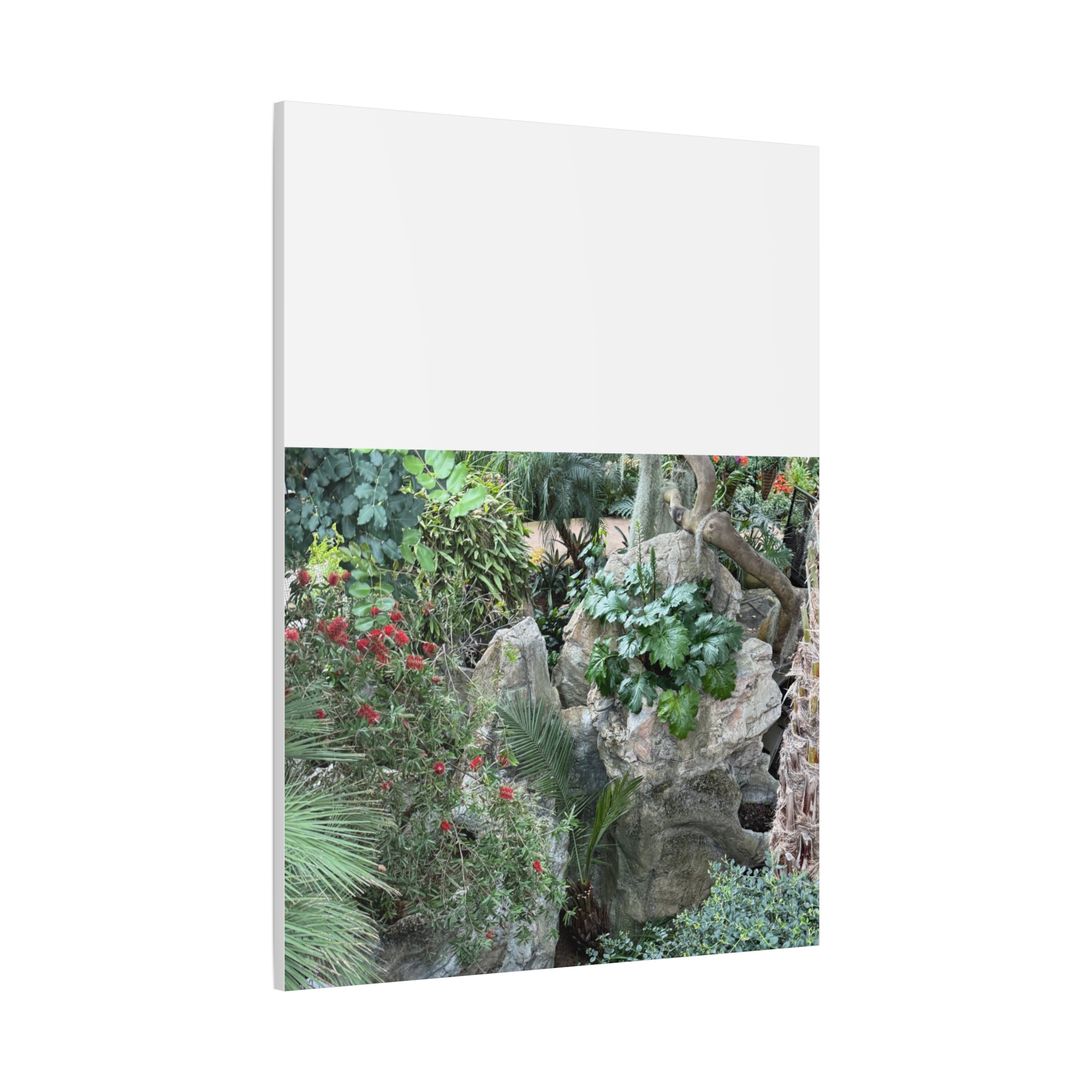 Garden Landscape Canvas Wall Art, Nature Decor, Home Decoration, Gift for Nature Lovers, Eco-Friendly Art, Botanical Wall Decor