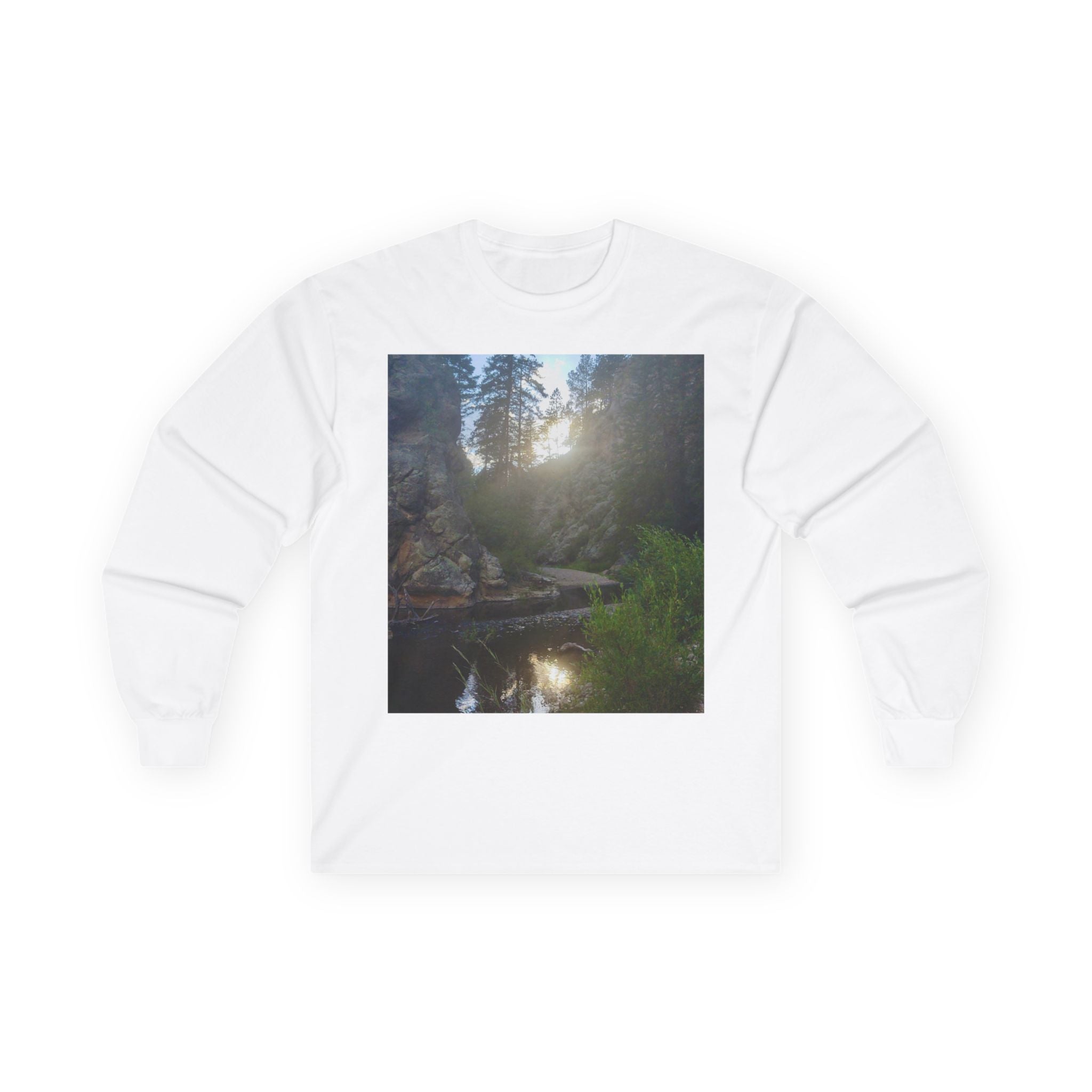 Nature-Inspired Unisex Long Sleeve Tee, Outdoor Adventure Shirt, Gift for Nature Lovers, Casual Wear, Eco-Friendly Apparel