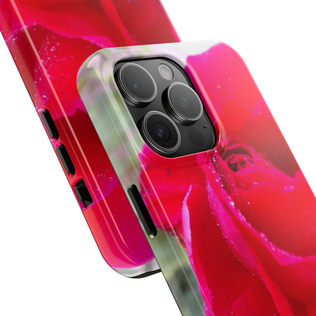 Flower Print Tough Phone Cases, Floral iPhone Case, Durable Mobile Covers, Unique Gift for Her, Birthday Present, Rose Design