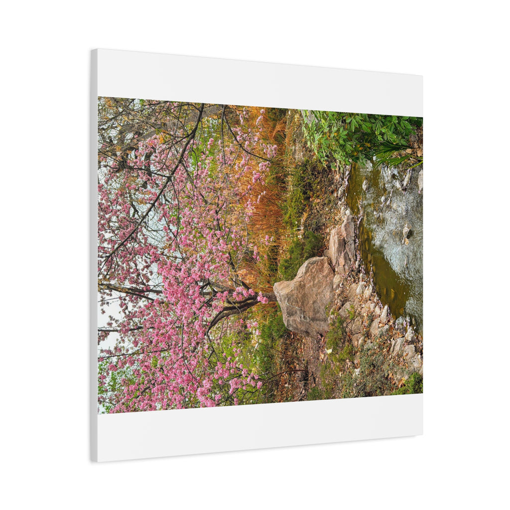 Blossoming Serenity Canvas Print, Floral Wall Art, Nature Decor, Home Aesthetic, Gift Idea for Garden Lovers, Spring Decor