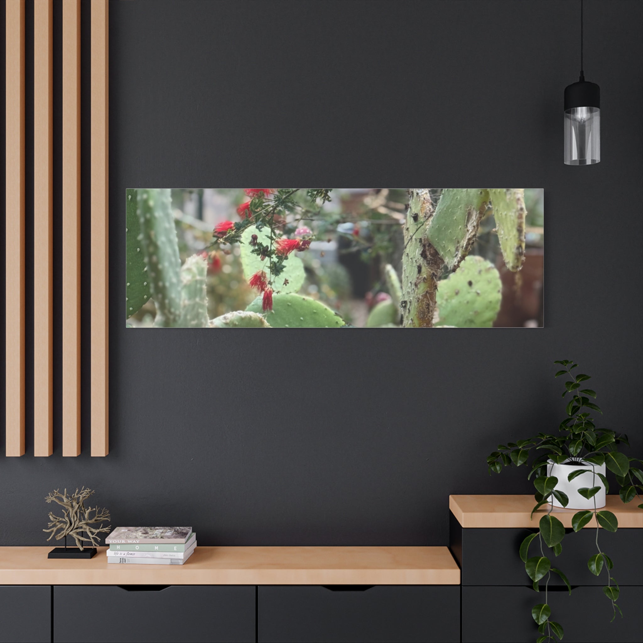 Cactus Artwork Print, Botanical Wall Decor, Succulent Canvas, Nature Lover Gift, Home Decoration