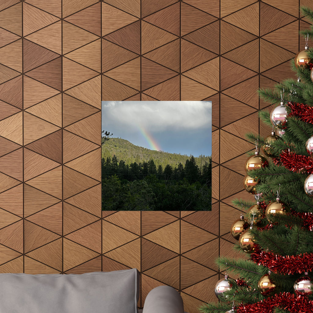 Rainbow Landscape Matte Vertical Posters, Nature Wall Art, Home Decor, Gift for Nature Lovers, Inspirational Prints