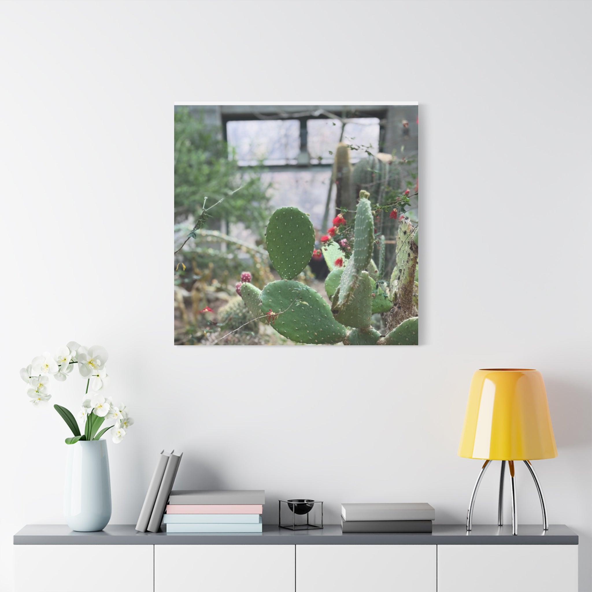 Cactus Matte Canvas Wall Art, Nature Decor, Southwestern Room Design, Green Plant Prints, Home and Office Wall Decor