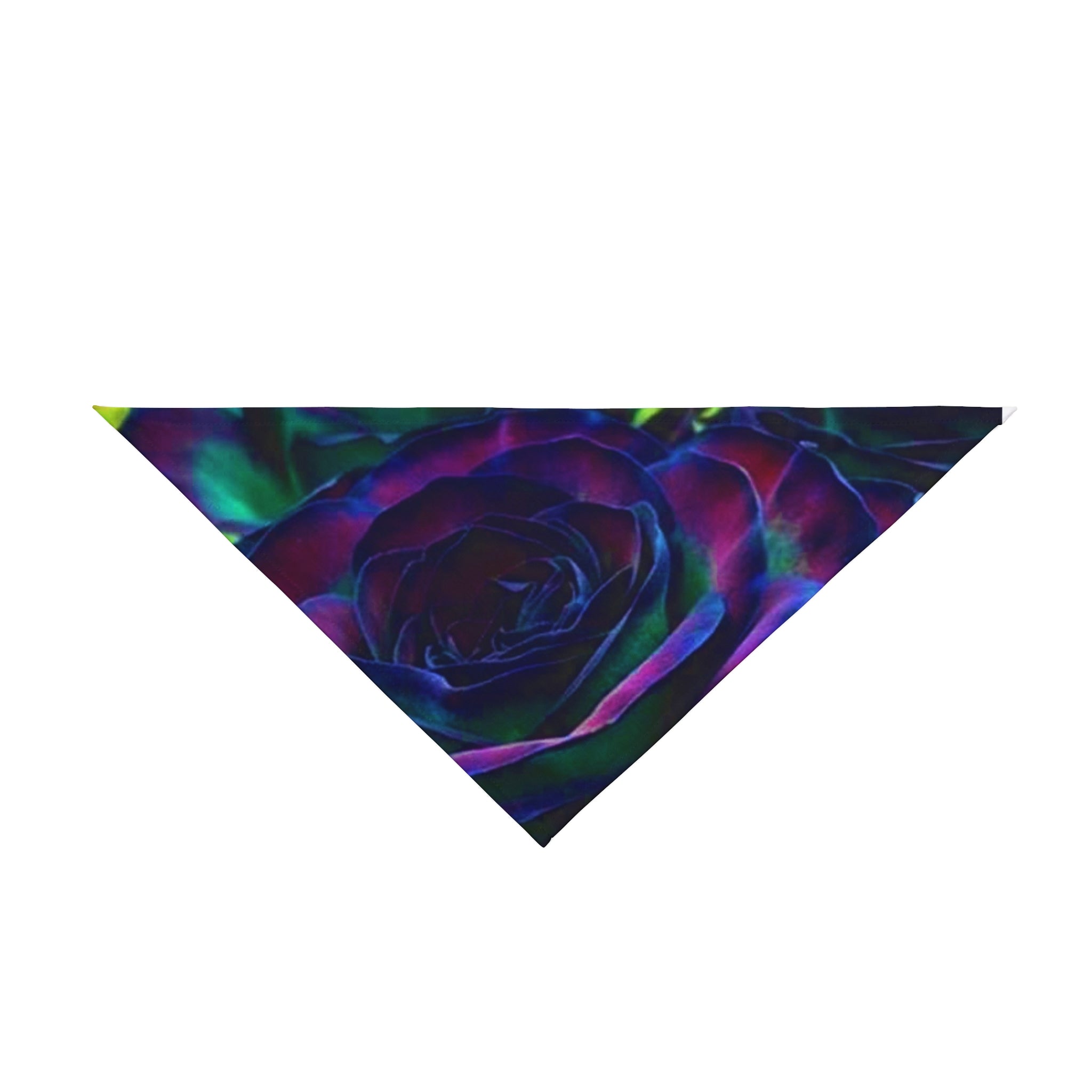 Glamorous Pet Bandana with Vibrant Rose Design, Stylish Puppy Accessory for Weddings, Parties, Photo Shoots, Gift for Pet Lovers