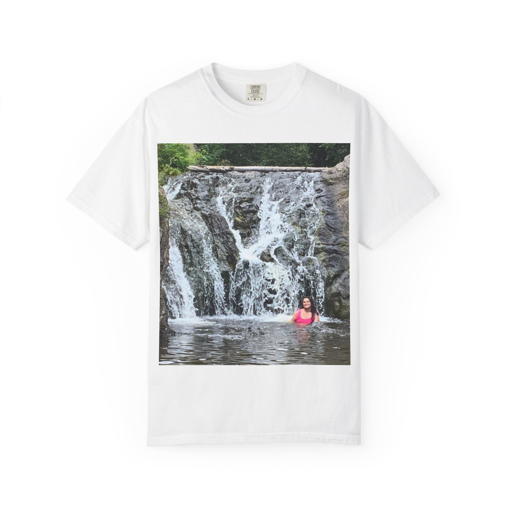 Nature-Inspired Unisex T-Shirt, Waterfall Tee, Outdoor Adventure Shirt, Casual Summer Top, Eco-Friendly Gift