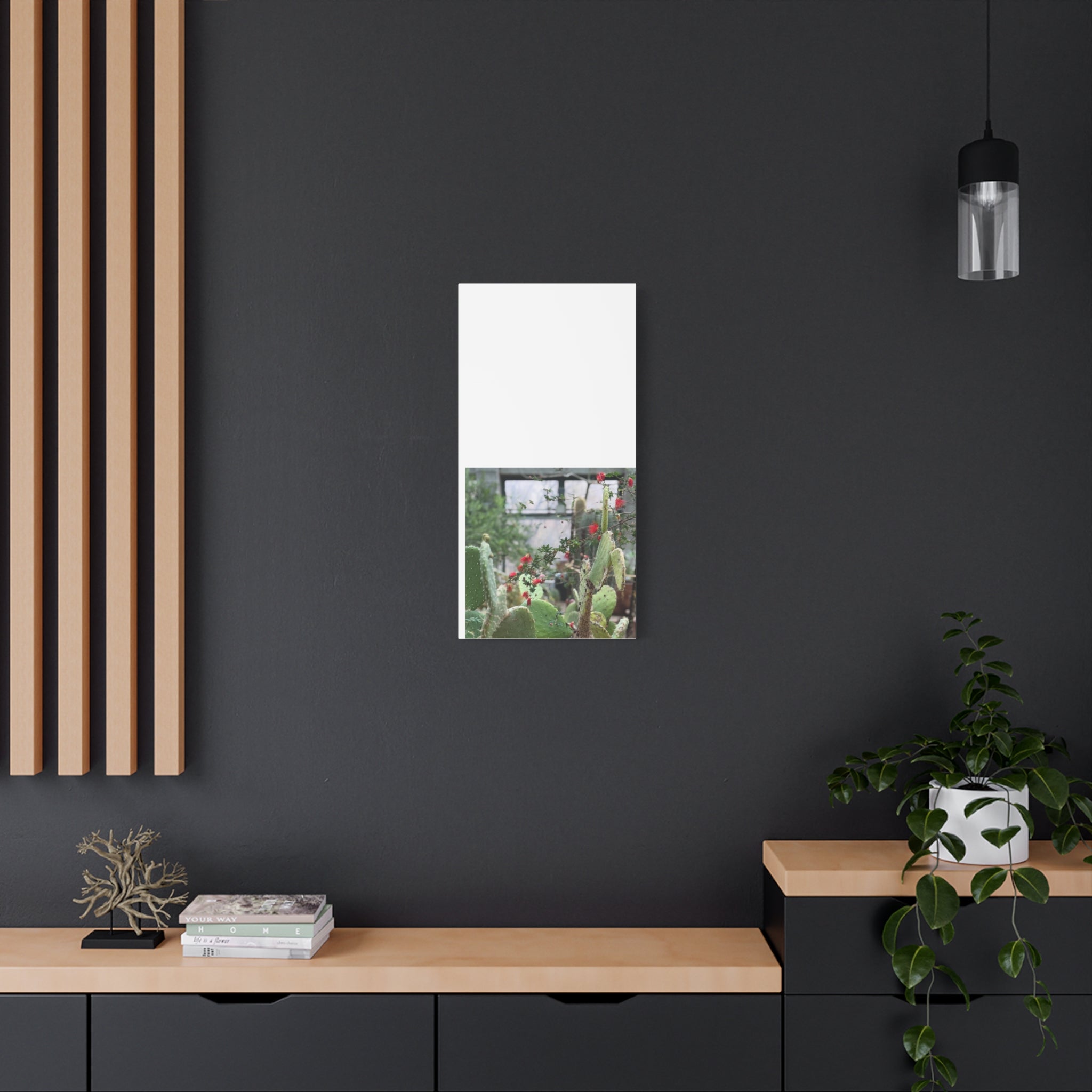 Cactus Wall Art Print, Nature Home Decor, Bohemian Style Artwork, Botanical Gift, Succulent Canvas