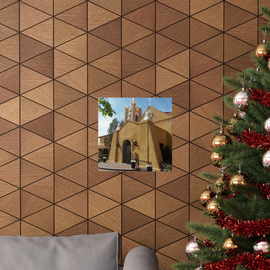 Matte Vertical Poster of Charming Church, Wall Art, Home Decor, Art Print, Gift for Housewarming, Unique Artwork