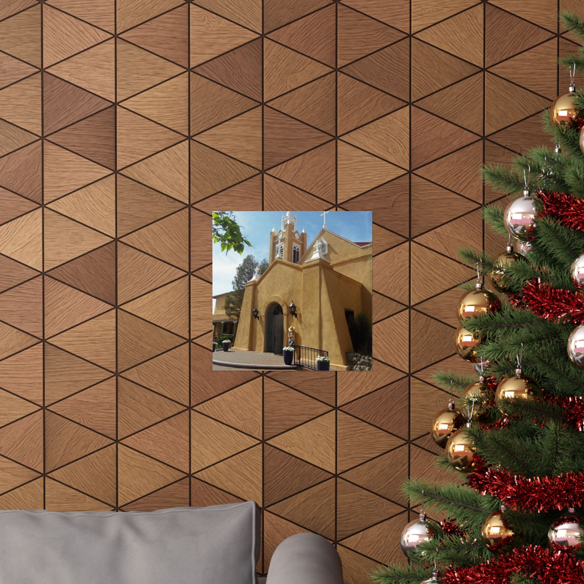 Matte Vertical Poster of Charming Church, Wall Art, Home Decor, Art Print, Gift for Housewarming, Unique Artwork