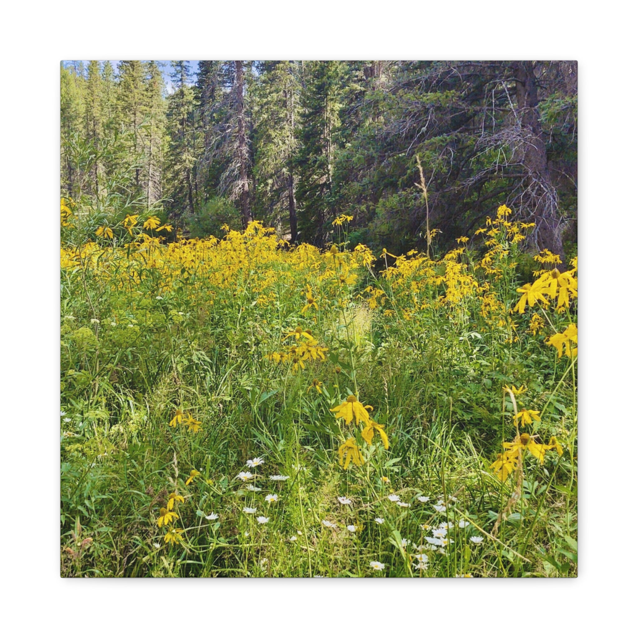 Nature-Inspired Wall Art Print, Classic Canvas Landscape, Floral Forest Decor, Home Wall Decoration, Gift for Nature Lovers