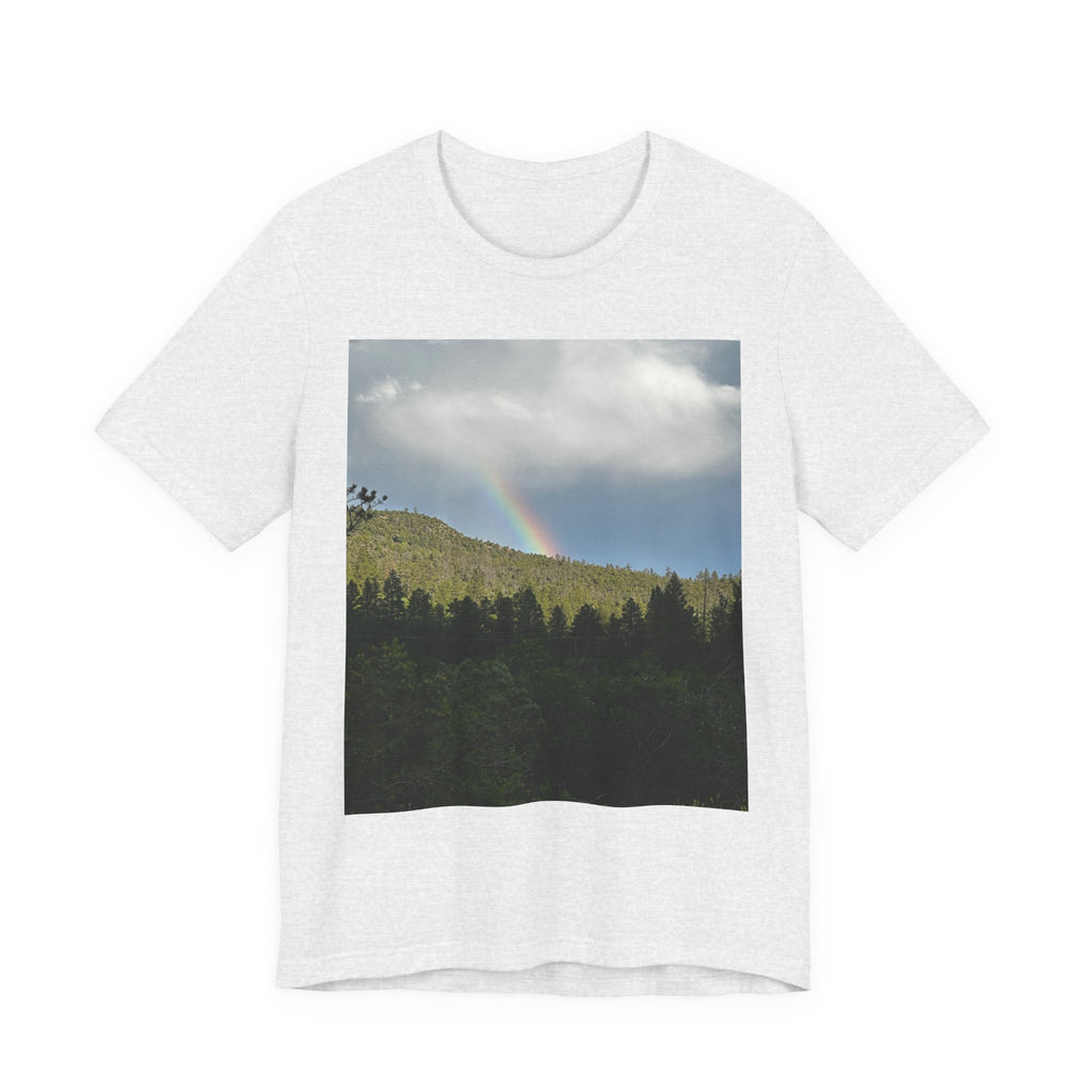 Rainbow Mountain Unisex Tee | Nature Lover Gift, Outdoor Adventure Wear, Cozy Casual Style, Cool Nature Shirt, Summer Tee