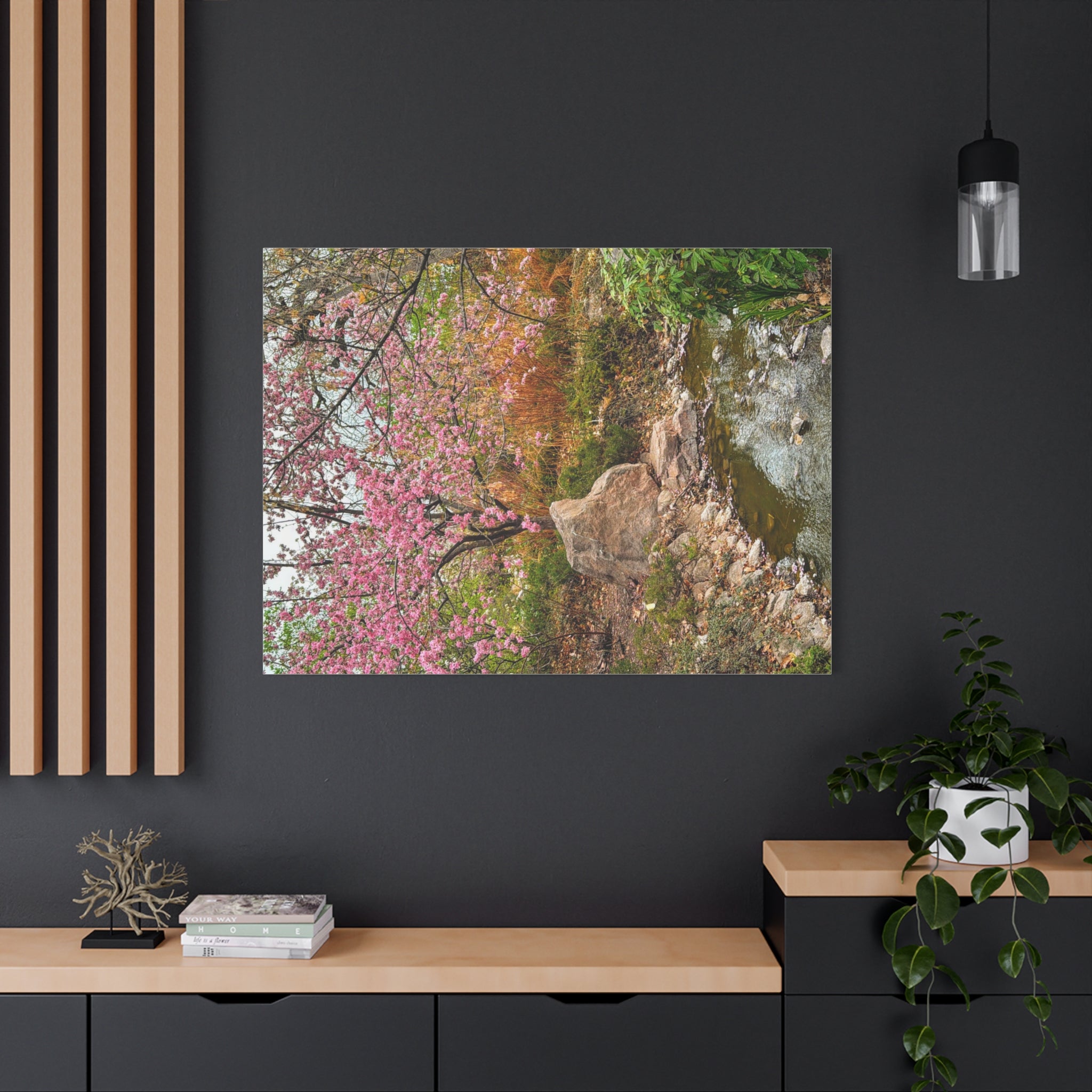 Blossoming Serenity Canvas Print, Floral Wall Art, Nature Decor, Home Aesthetic, Gift Idea for Garden Lovers, Spring Decor