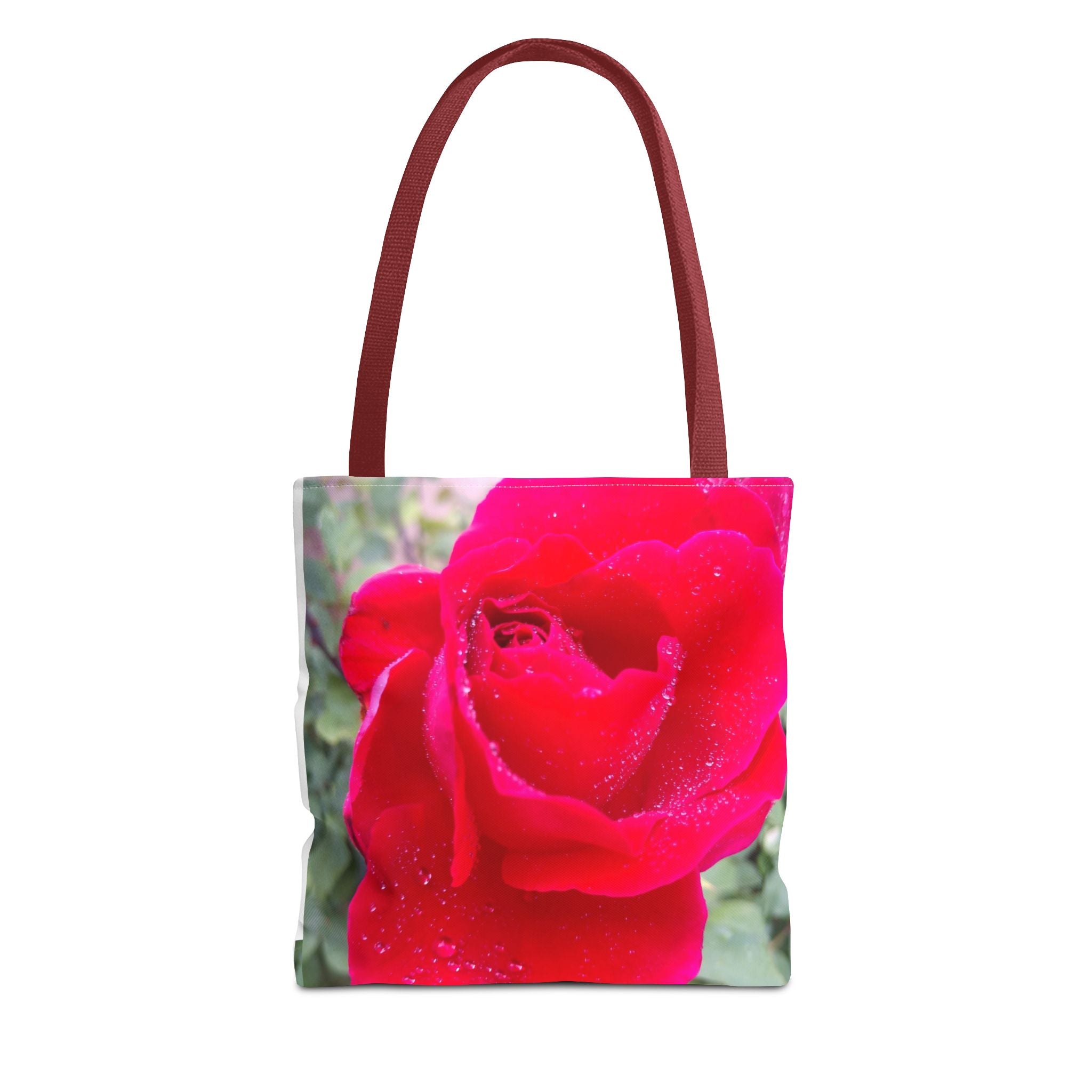 Vibrant Floral Tote Bag - Eco-Friendly Canvas, Perfect for Shopping, Beach Days, or Gift Giving - Rose Design