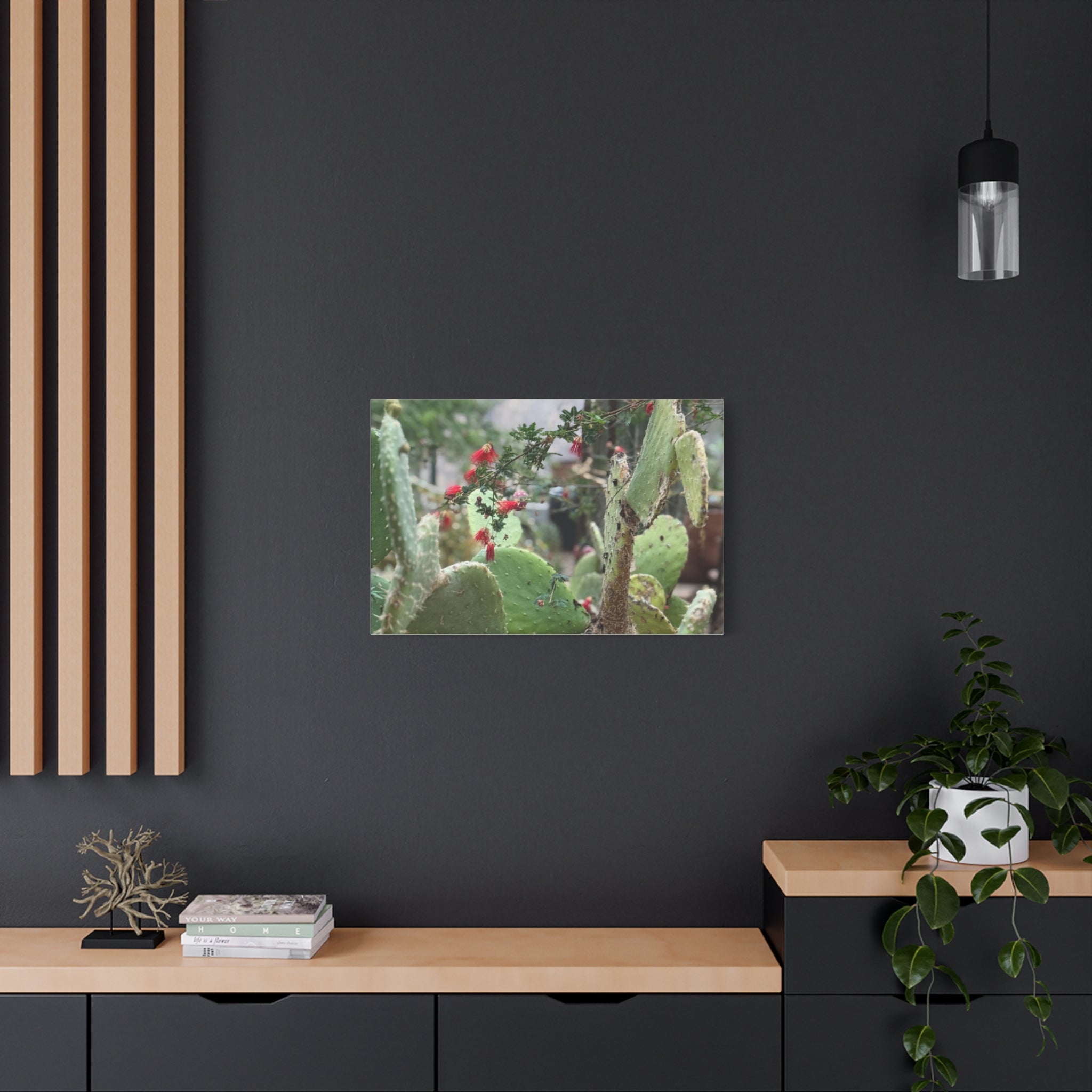 Cactus Artwork Print, Botanical Wall Decor, Succulent Canvas, Nature Lover Gift, Home Decoration